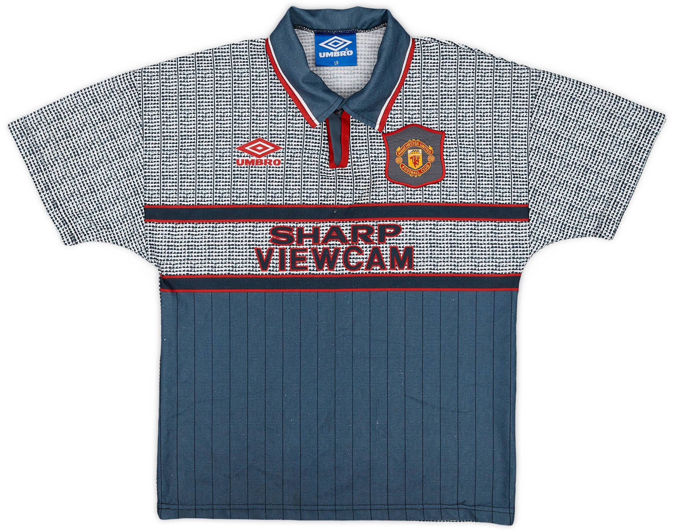 1995-96 Manchester United Away Shirt - 8/10 - (M.Boys)
