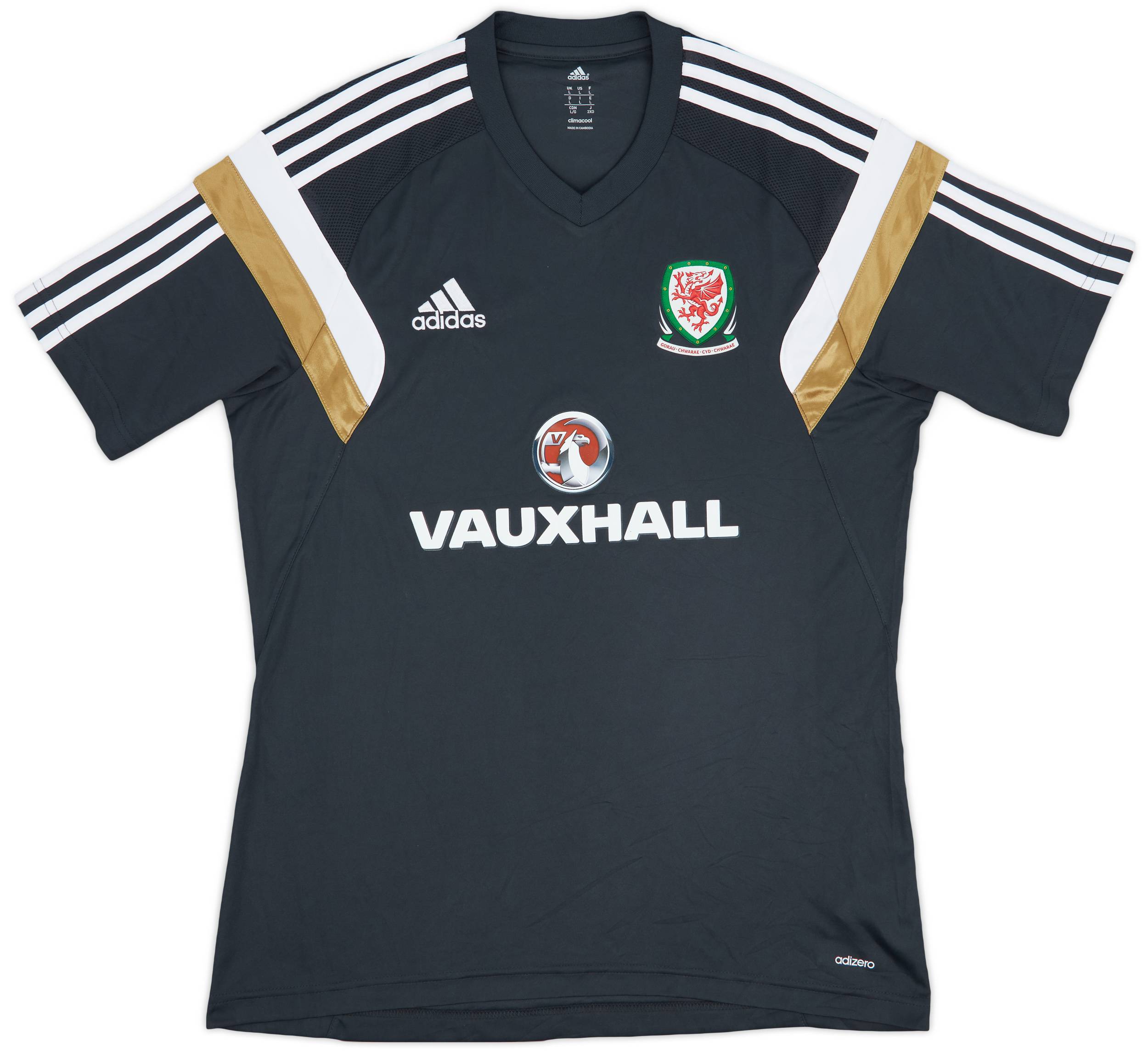 2014-15 Wales adidas Training Shirt - 9/10 - (L)