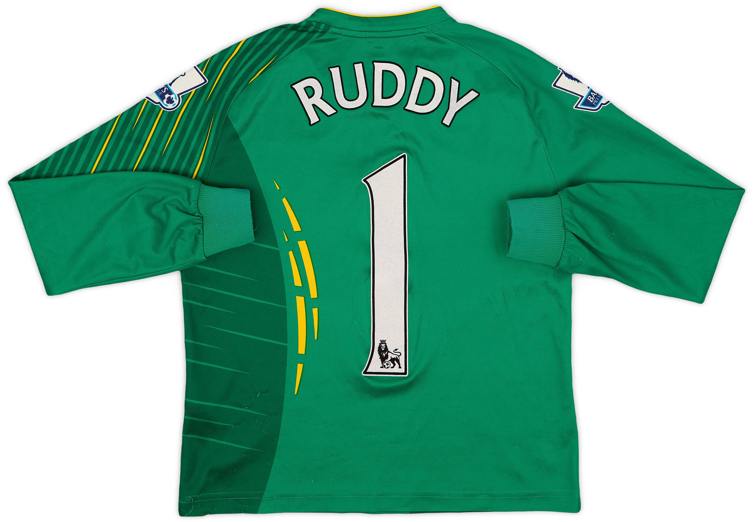 2012-13 Norwich GK Shirt Ruddy #1 - 5/10 - (XL.Boys)