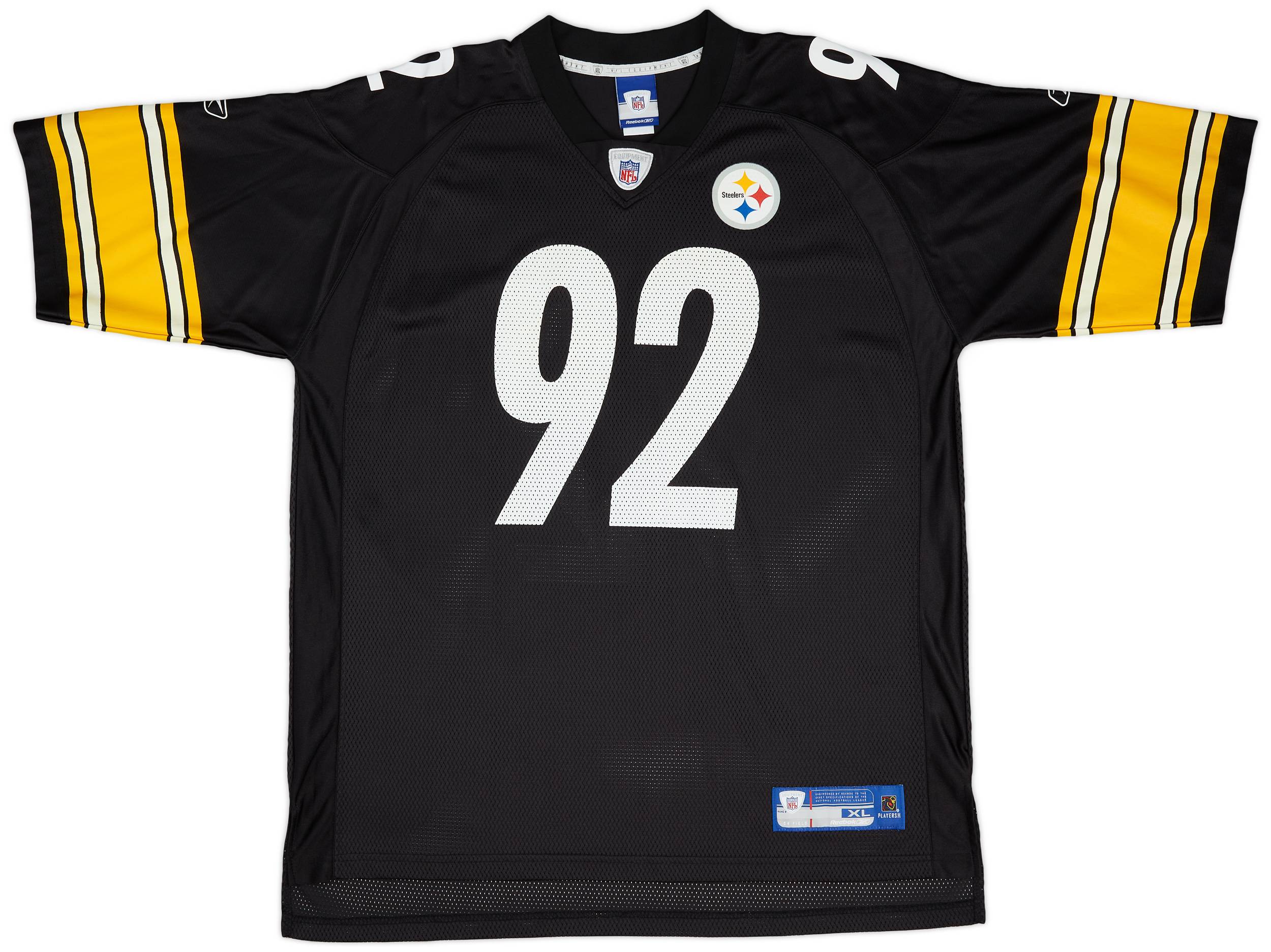 2003 Pittsburgh Steelers Gildon 92 Reebok On Field Home Jersey Very Good XL