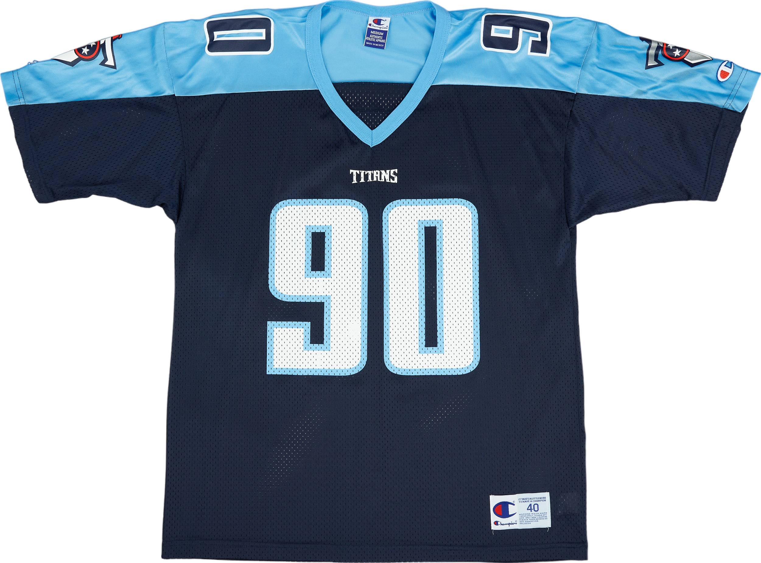 1999 00 Tennessee Titans Kearse 90 Champion Home Jersey Excellent M