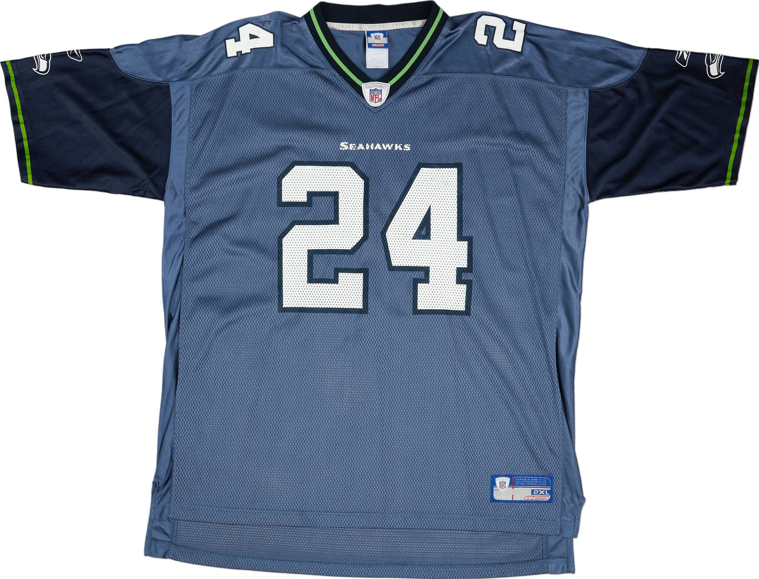 2002 03 Seattle Seahawks Springs 24 Reebok On Field Home Jersey Very Good XXL