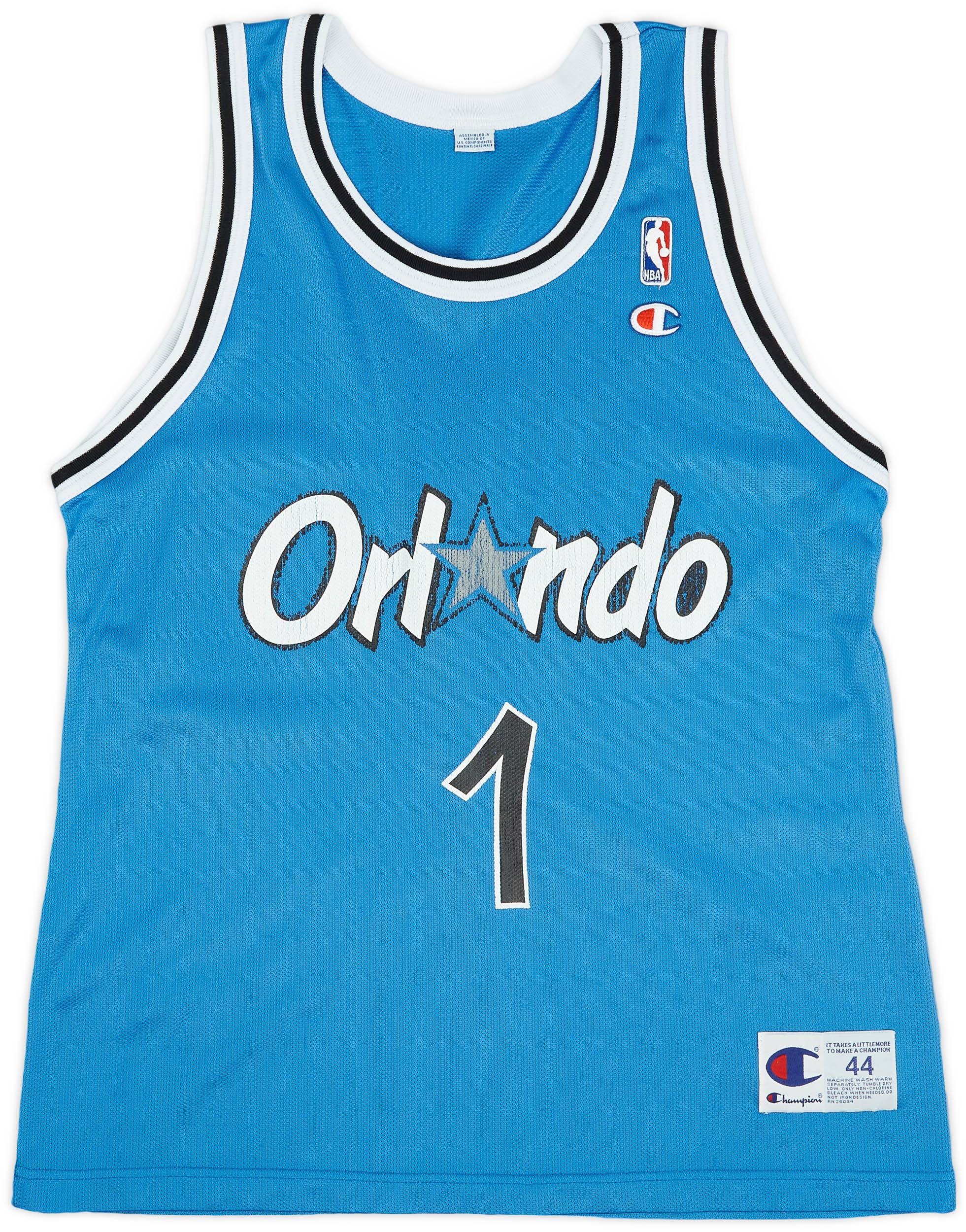 1995-98 Orlando Magic Hardaway #1 Champion Away Jersey (Good) L