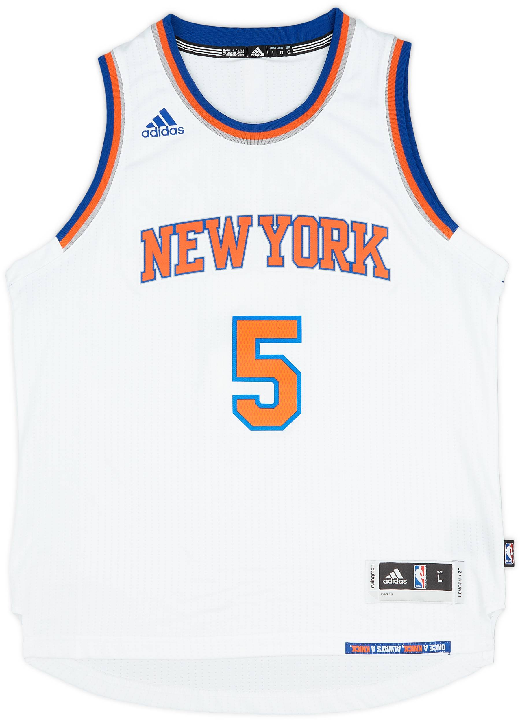 2014 15 New York Knicks Hardaway Jr. 5 adidas Swingman Home Jersey Excellent L.Kids