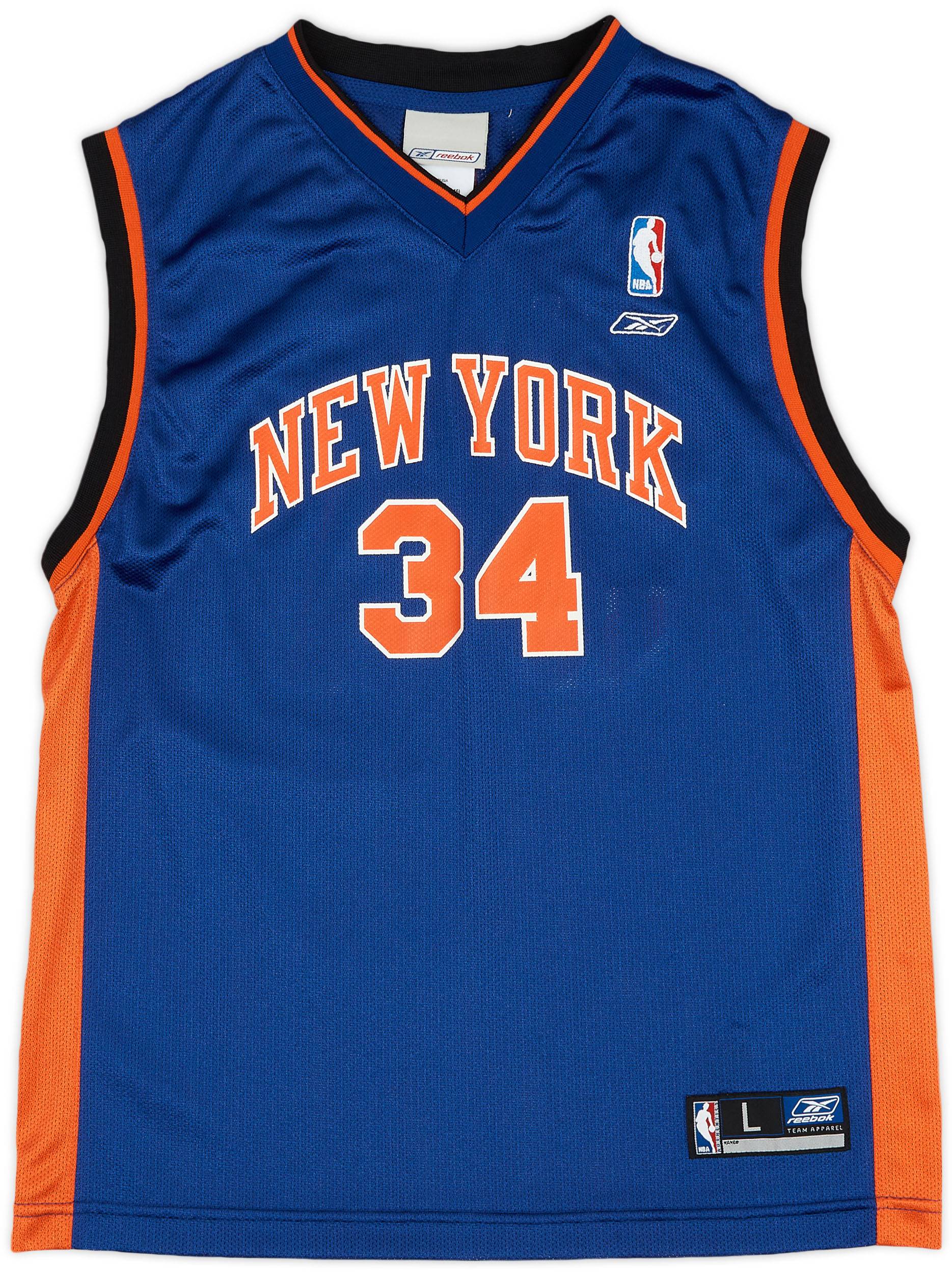2002 04 New York Knicks McDyess 24 Reebok Away Jersey Excellent L.Kids