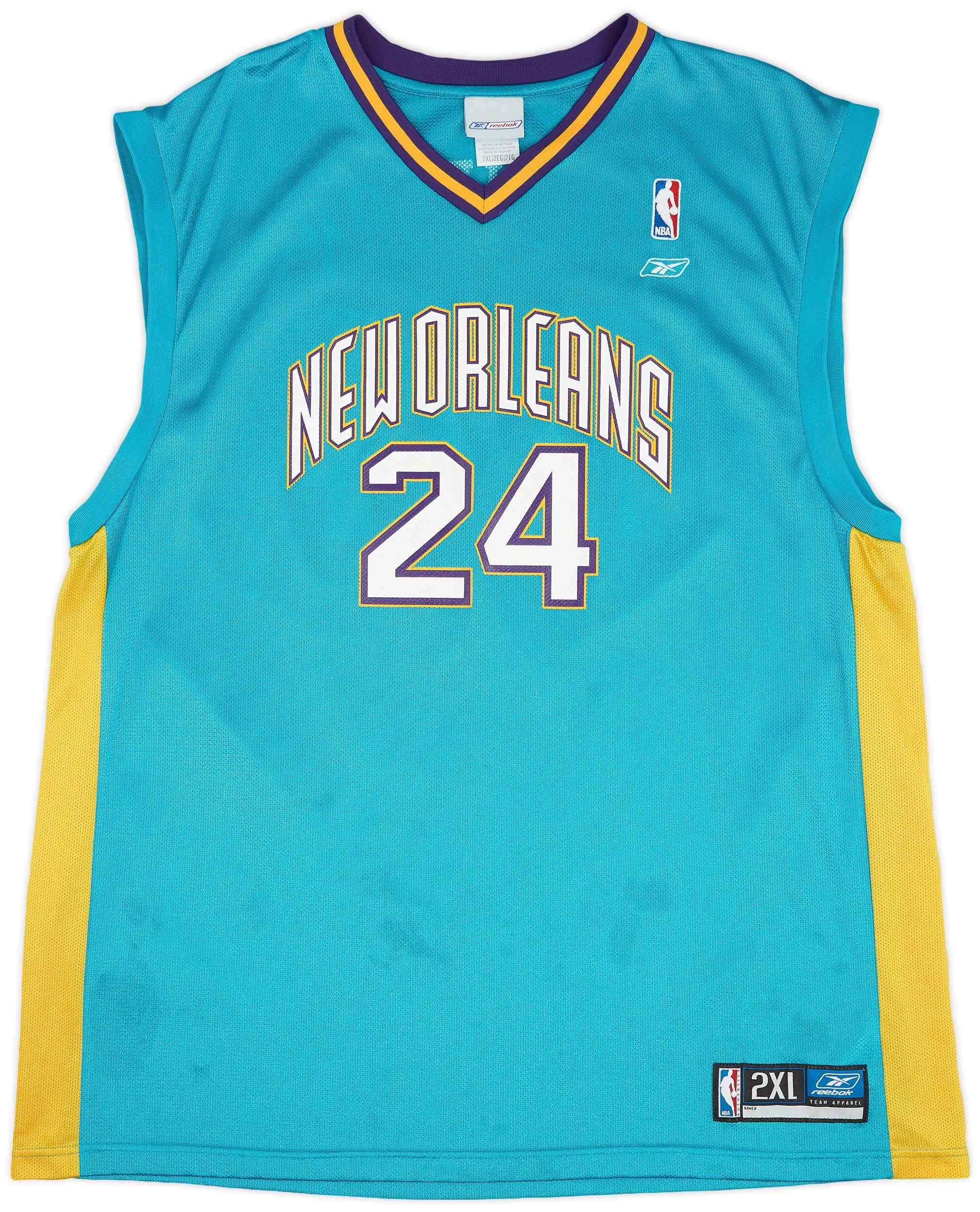 2002-05 New Orleans Hornets Mashburn #24 Reebok Away Jersey (Very Good) XXL