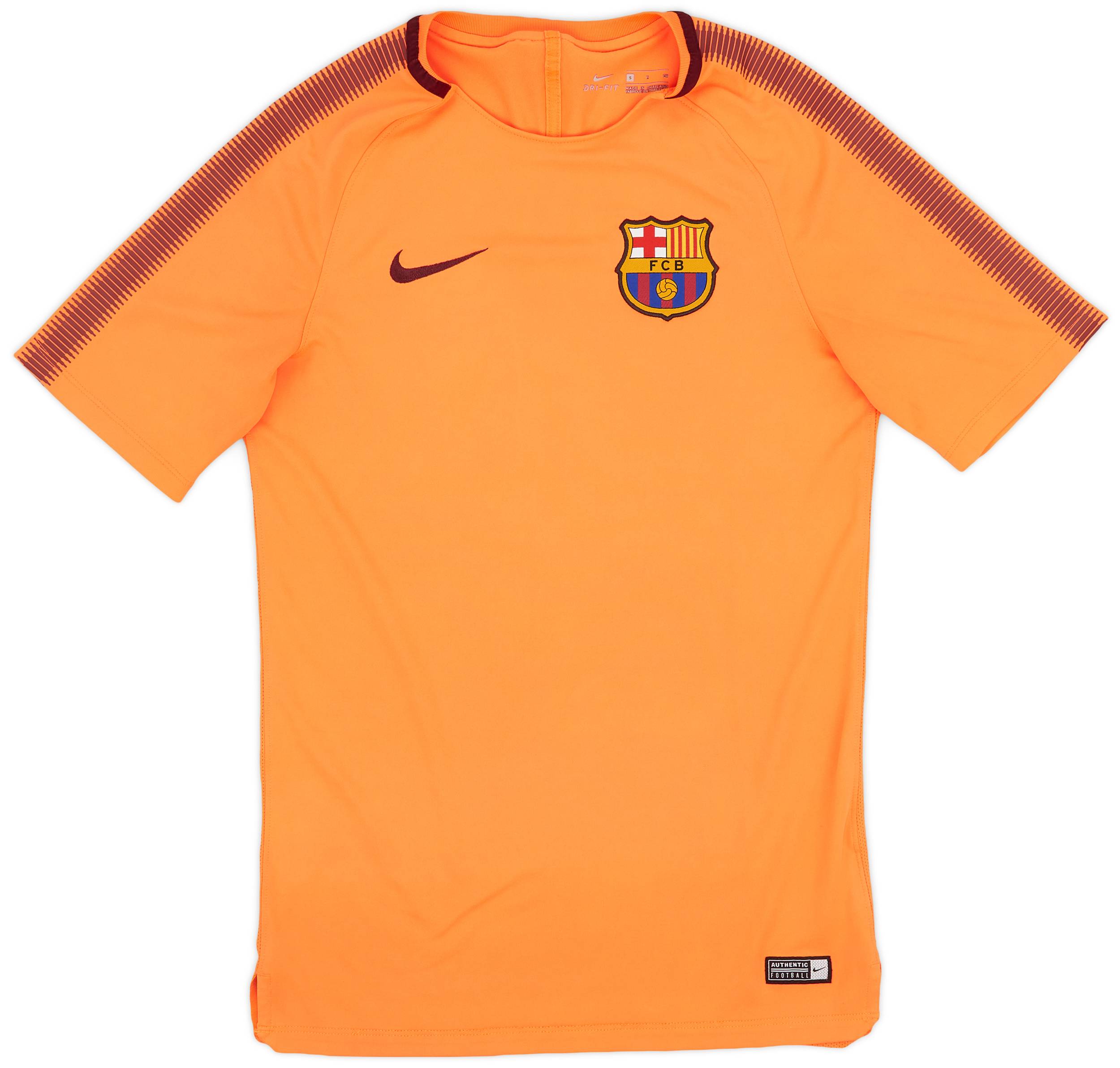 2017-18 Barcelona Nike Training Shirt - 9/10 - (S)