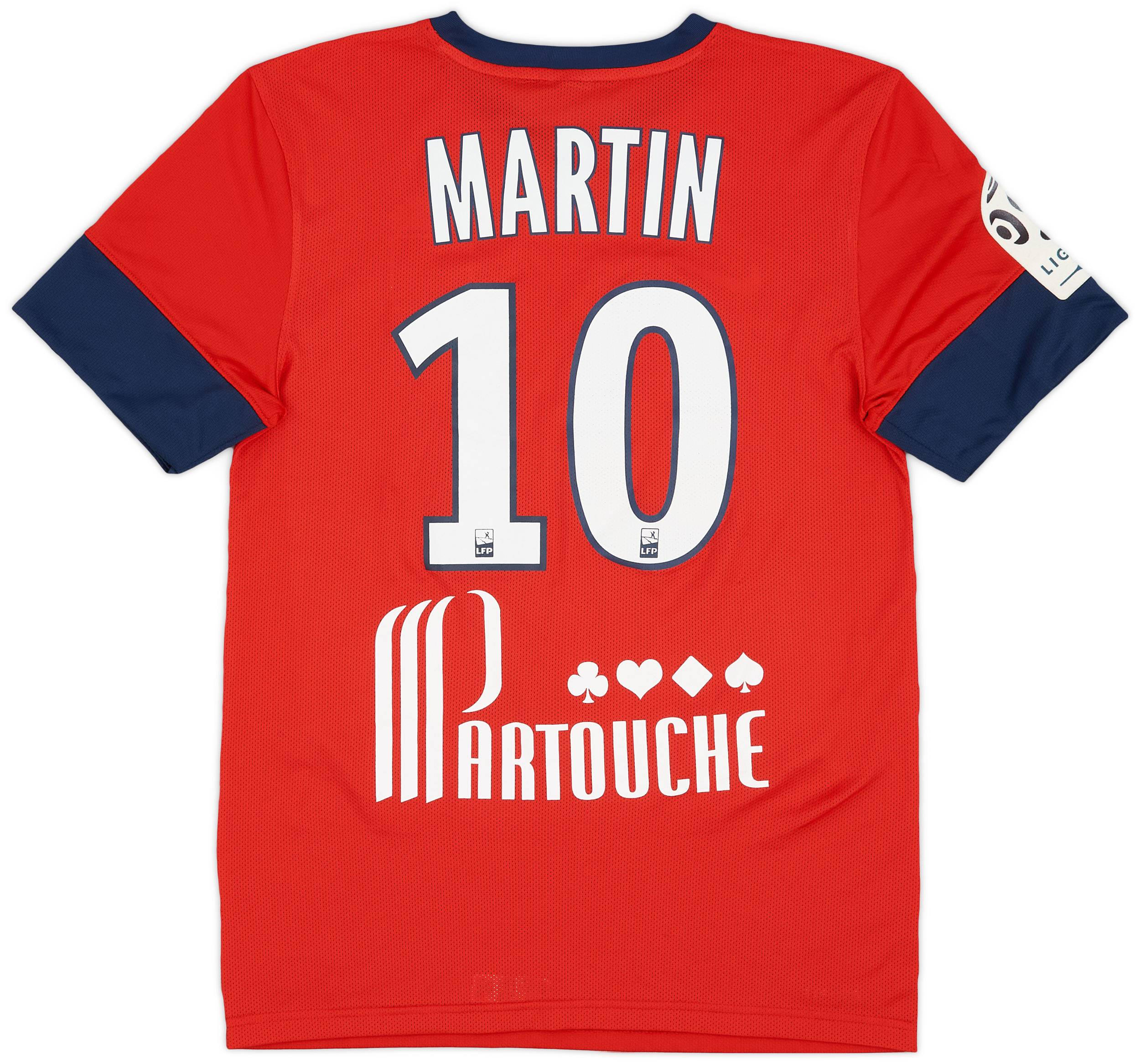 2013-14 Lille Home Shirt Martin #10 - 8/10 - (M)