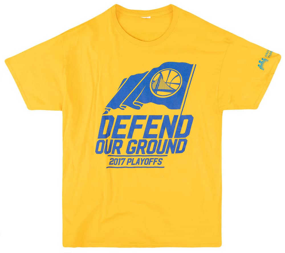 Warriors playoff t shirts hotsell