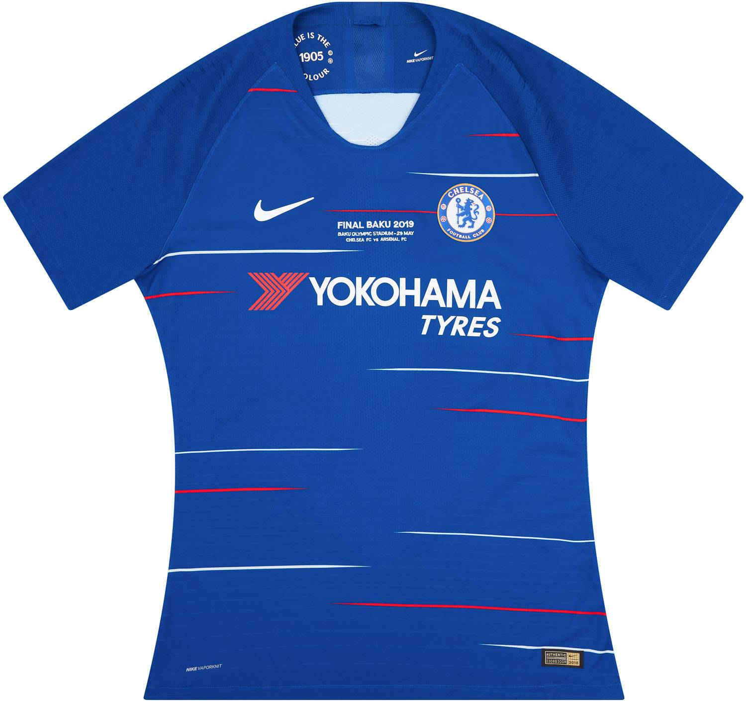2018 19 Chelsea Player Issue Final Baku 2019 Home Shirt As New