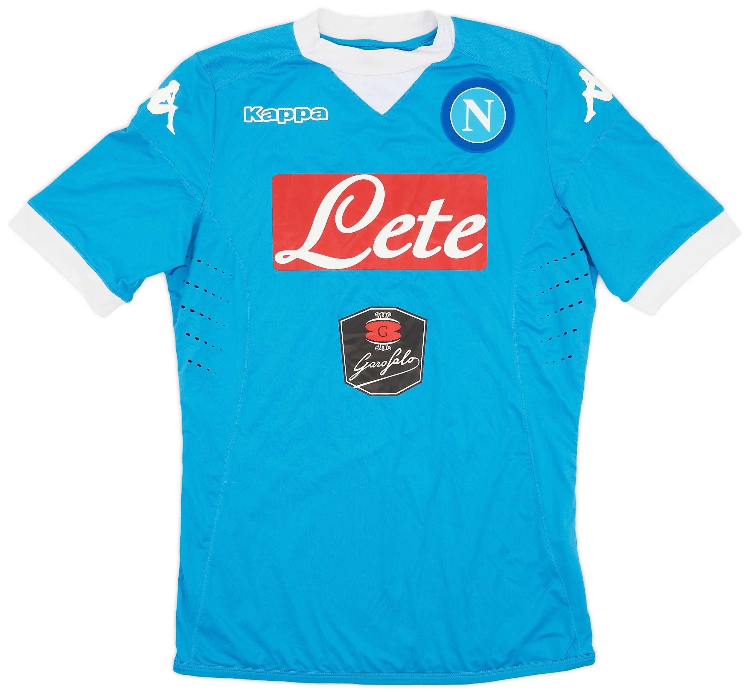 2015-16 Napoli Authentic Home Shirt - 9/10 - (L)