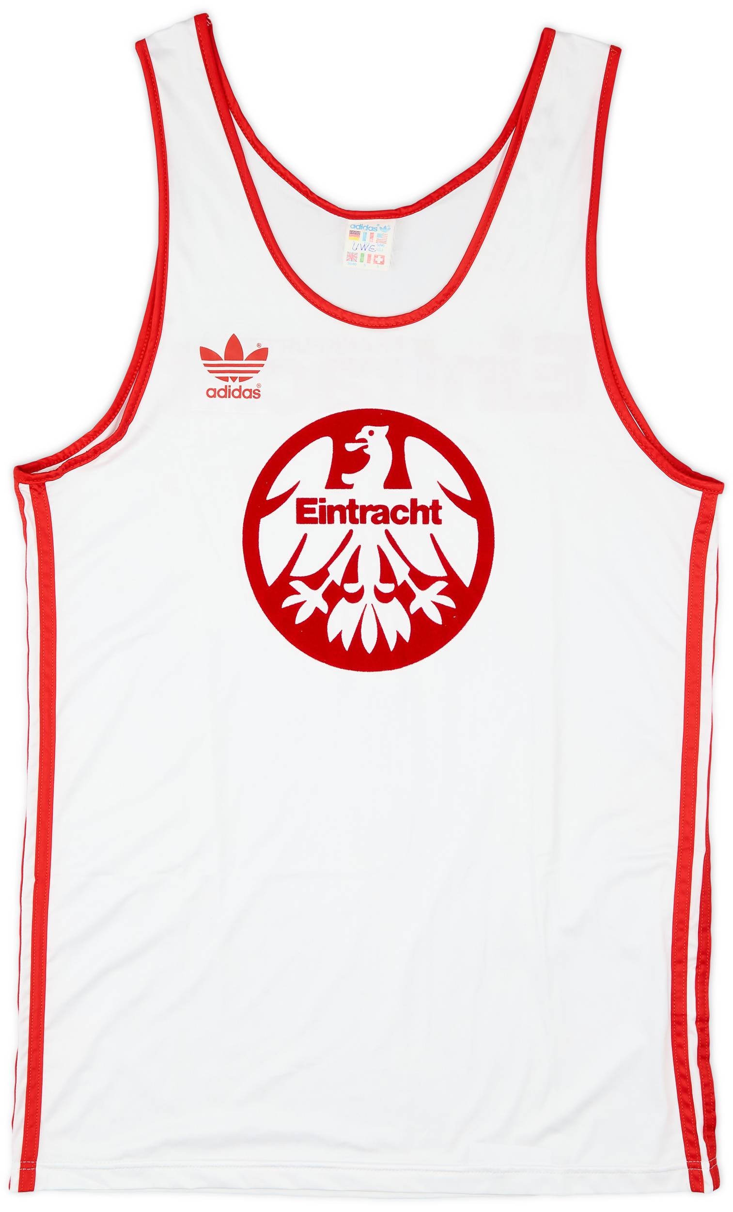 1986-87 Eintracht Frankfurt adidas Training Vest - 8/10 - (M)