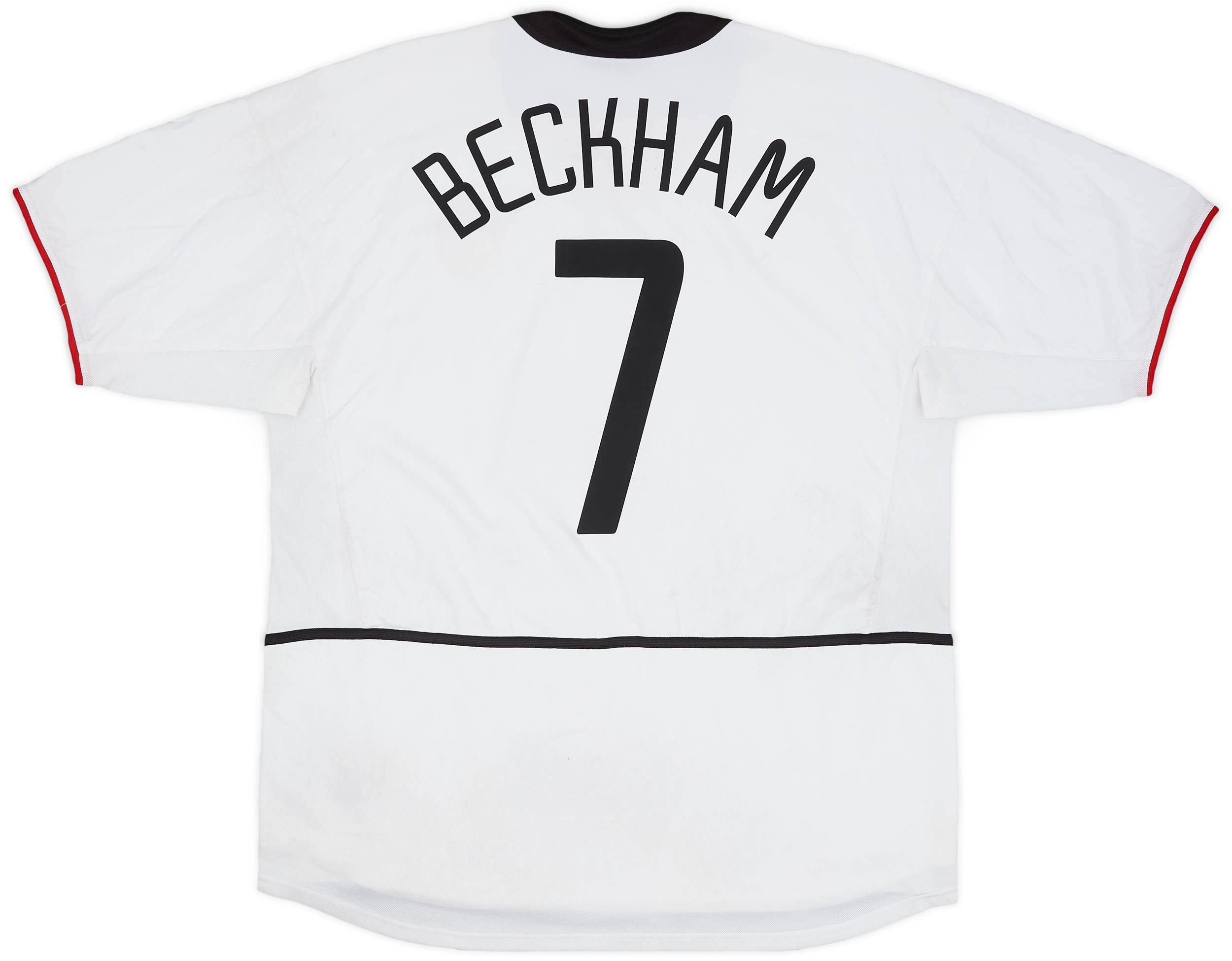 2002-03 Manchester United Away Shirt Beckham #7 - 6/10 - (XL)