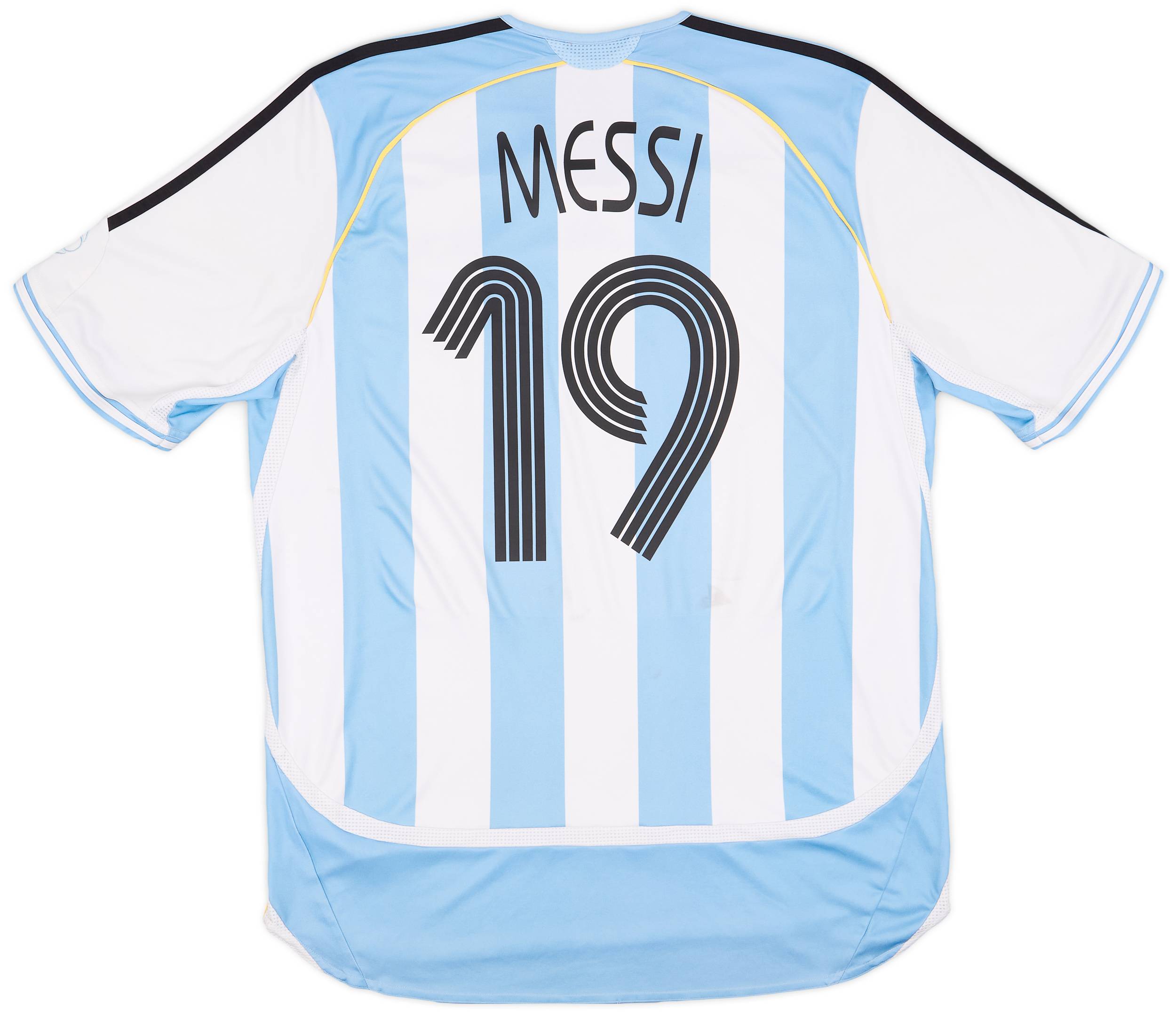 2005-07 Argentina Home Shirt Messi #19 - 6/10 - (L)