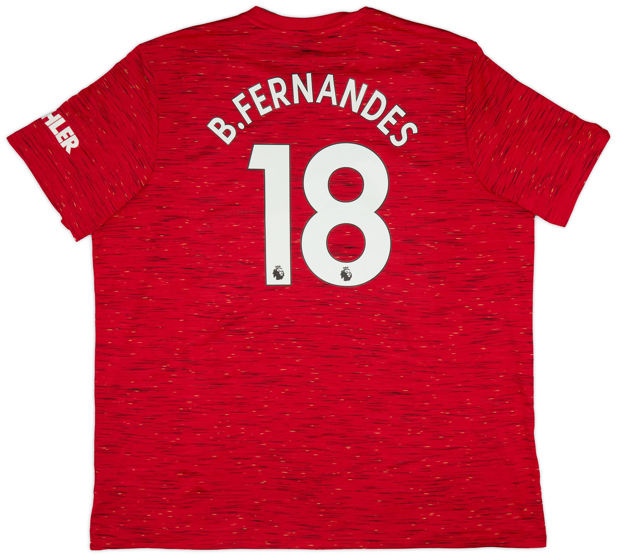2020-21 Manchester United Home Shirt B.Fernandes #18 - 6/10 - (3XL)