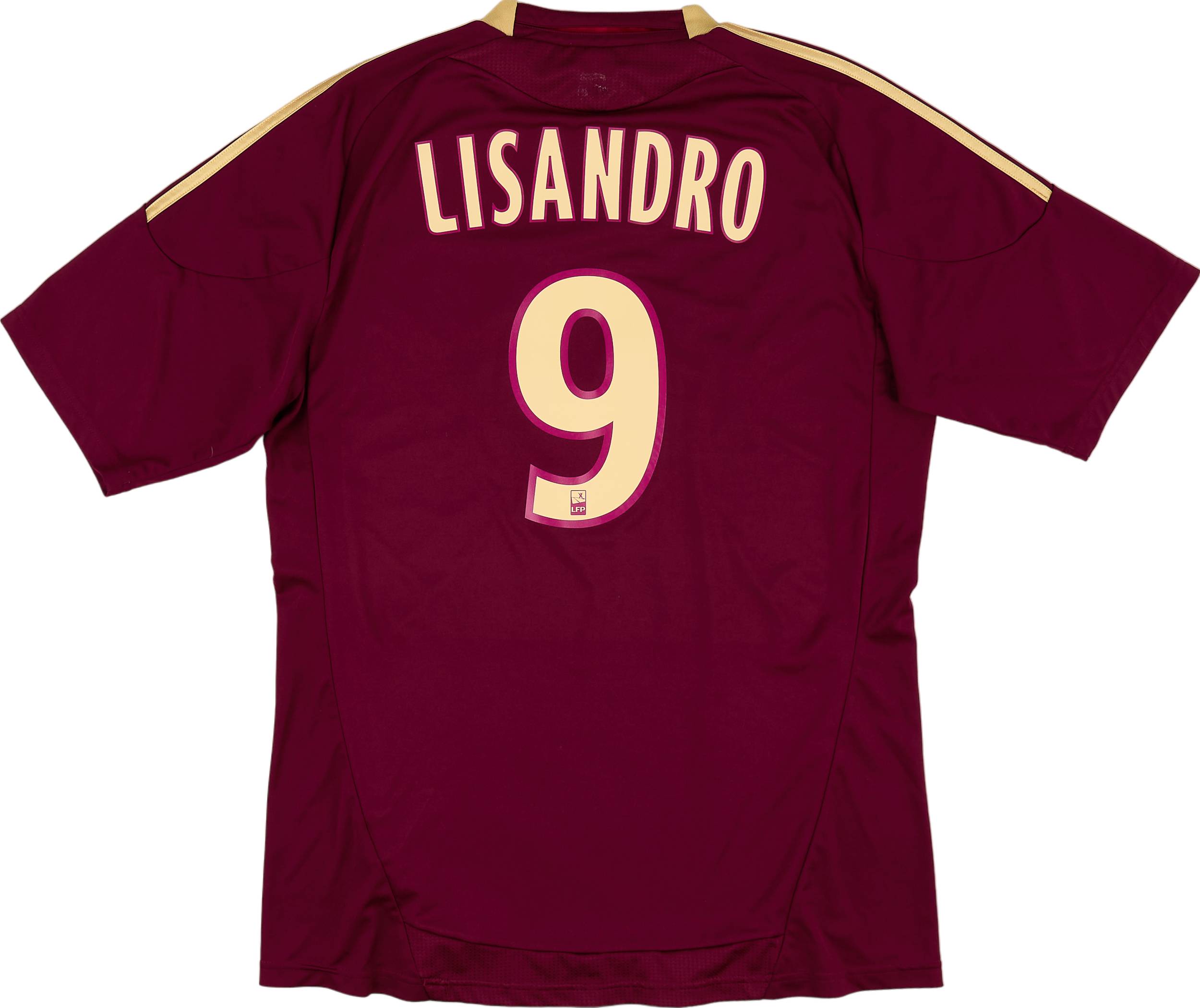 2010-11 Lyon Away Shirt Lisandro #9 - 5/10 - (L)