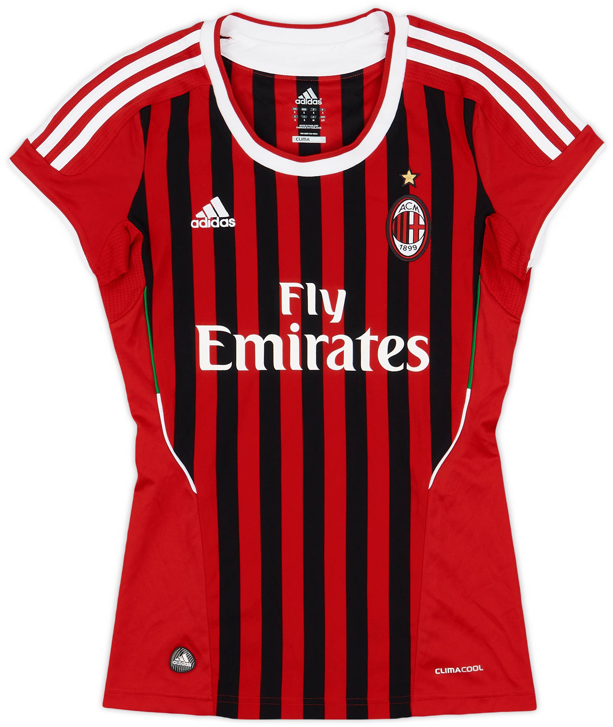 2011-12 AC Milan Home Shirt - 9/10 - (Women's S)