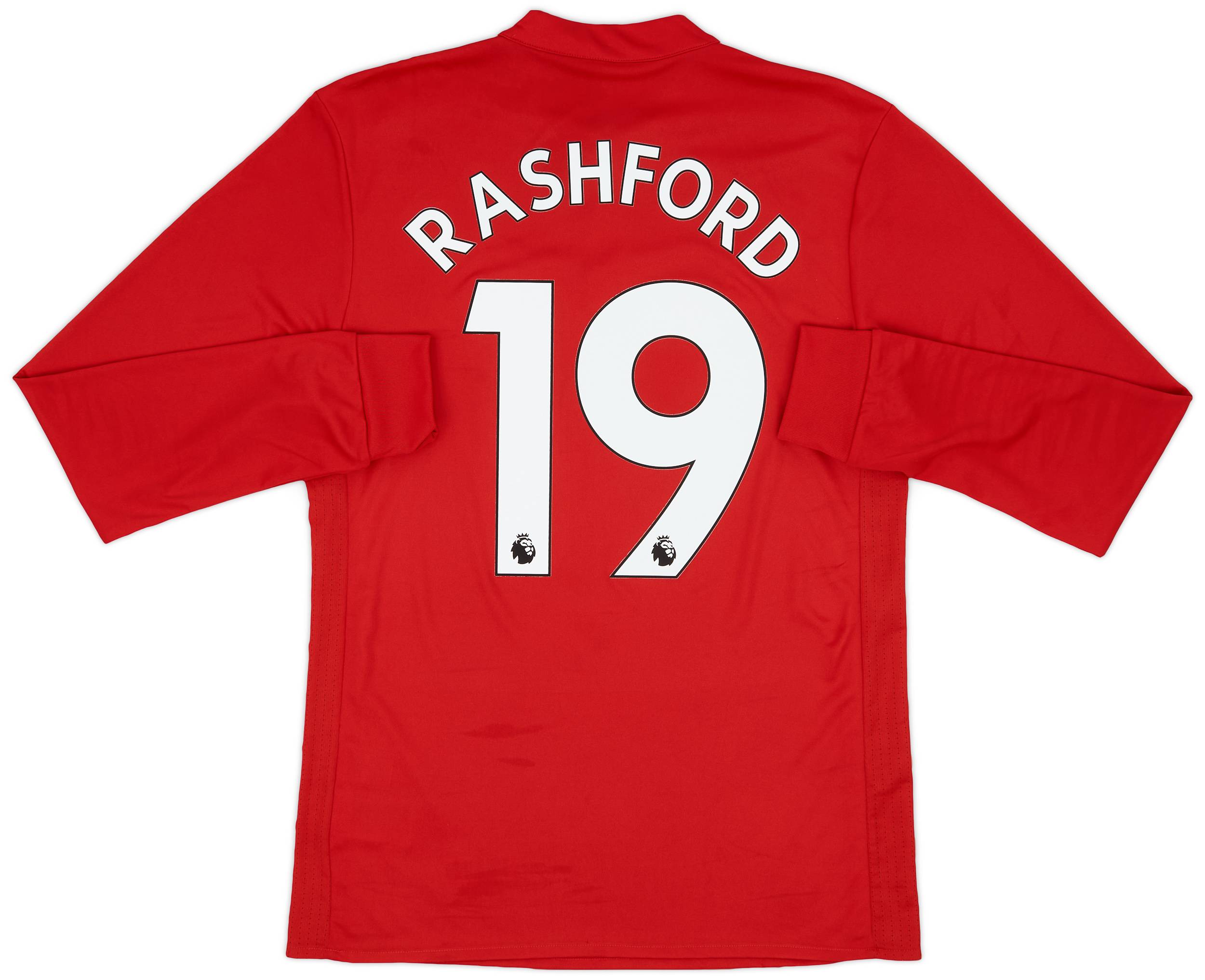 2017-18 Manchester United Home L/S Shirt Rashford #19 - 7/10 - (S)