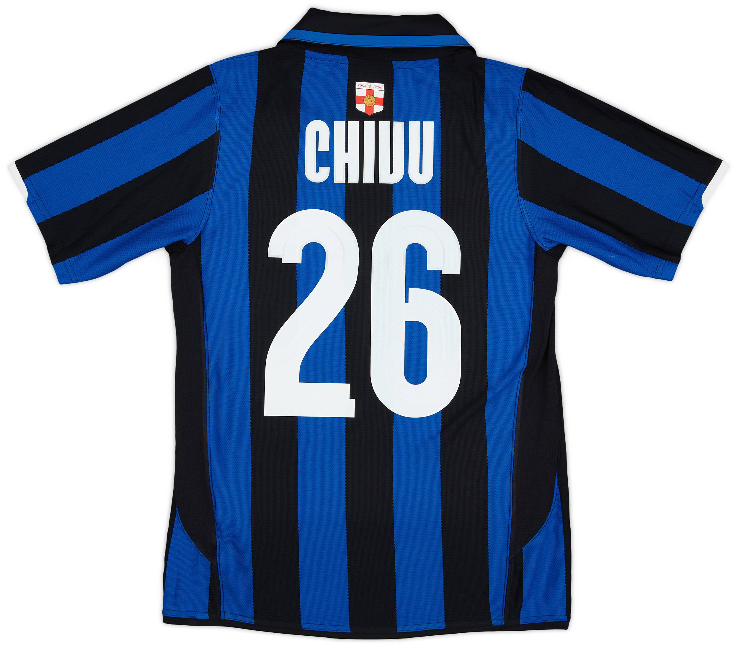 2007-08 Inter Milan Centenary Home Shirt Chivu #26 - 9/10 - (S)