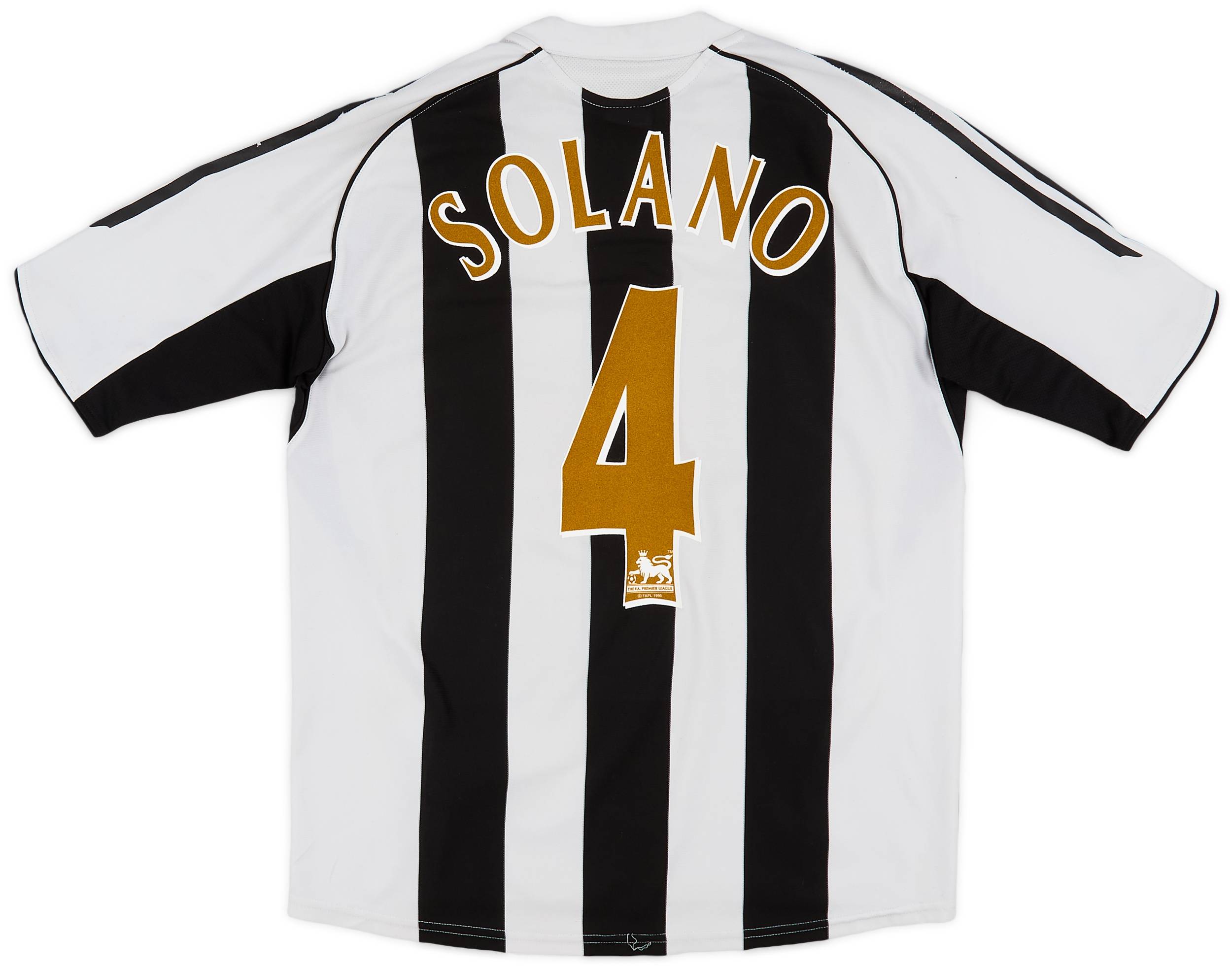 2005-07 Newcastle Home Shirt Solano #4 - 6/10 - (M)