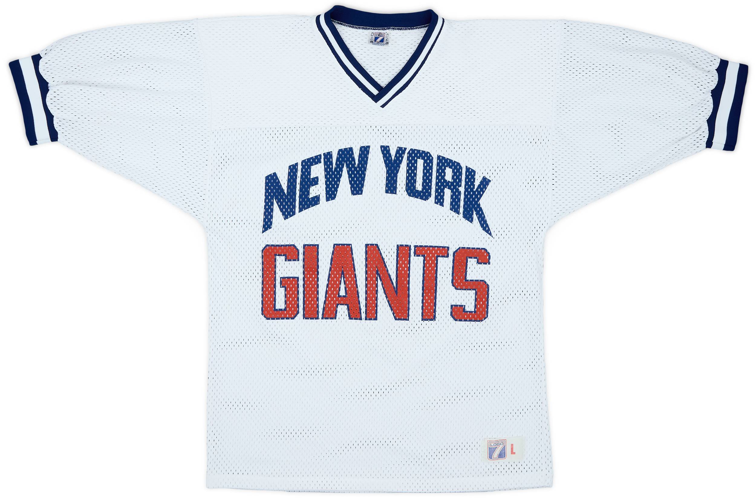 1990s New York Giants Logo 7 Training Jersey - 8/10 - (L)