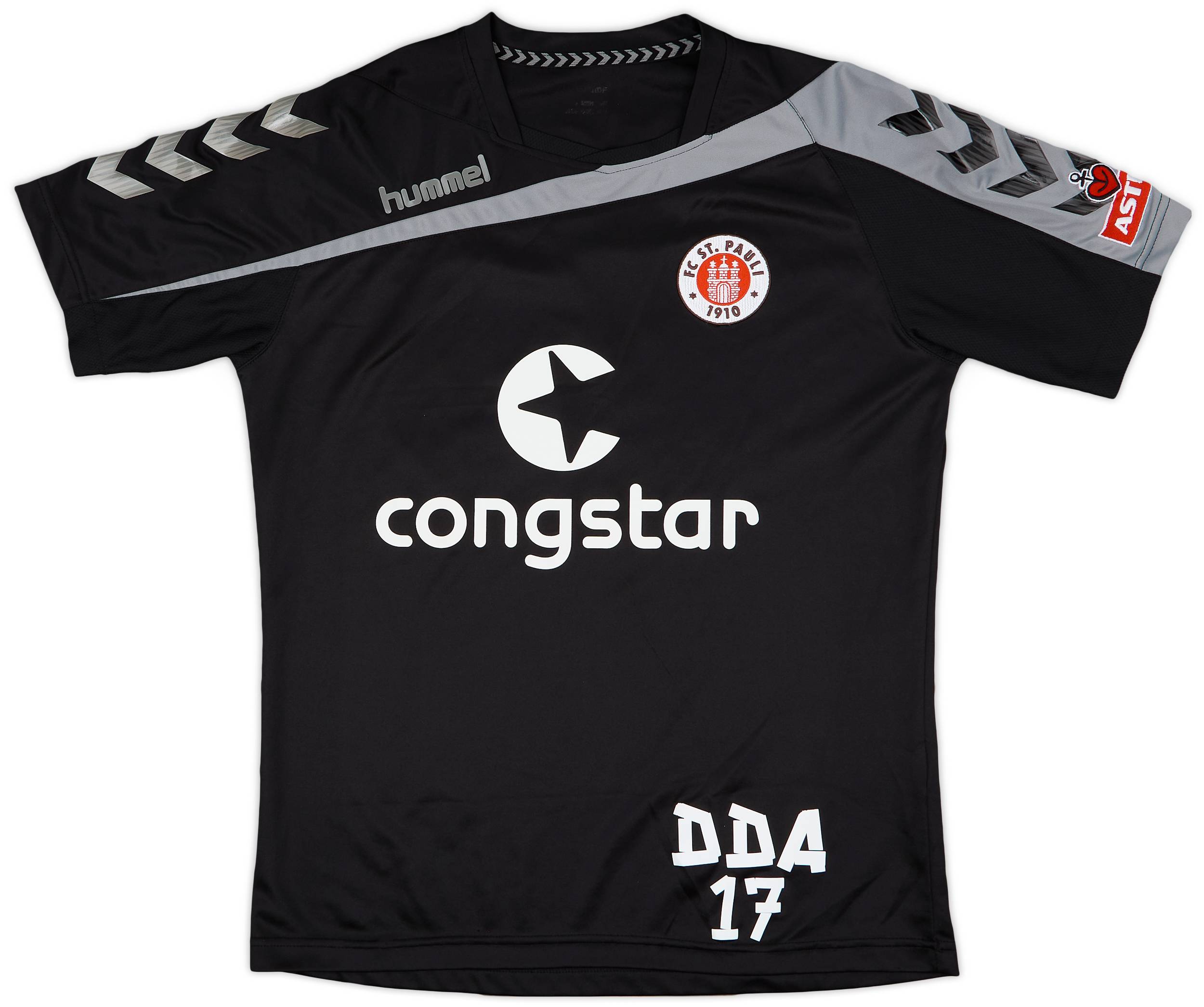 2015-16 St Pauli Hummel Player Issue Training Shirt DDA #17 - 8/10 - (L)