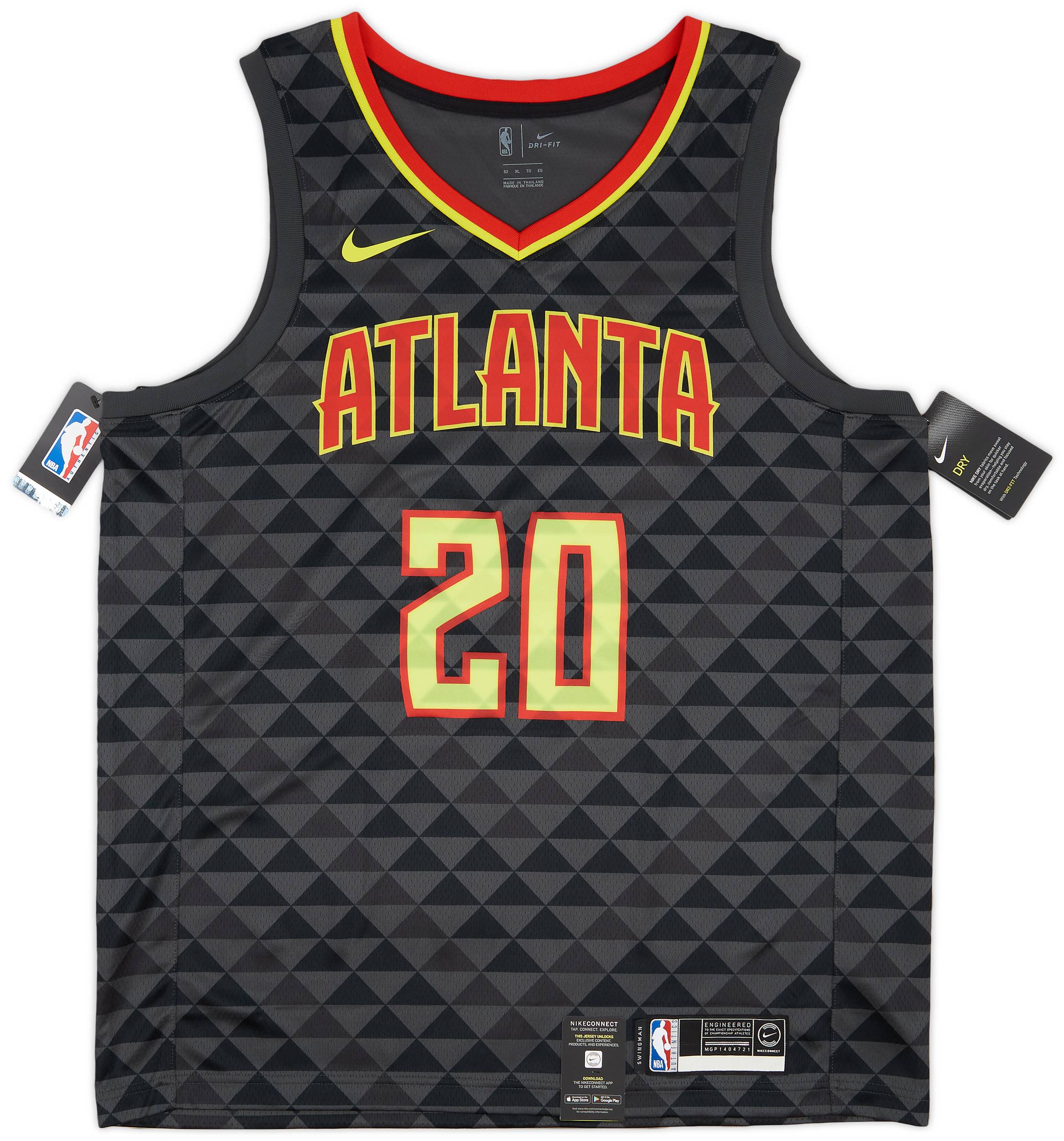 2017-20 Atlanta Hawks Collins #20 Nike Swingman Away Jersey (XL)