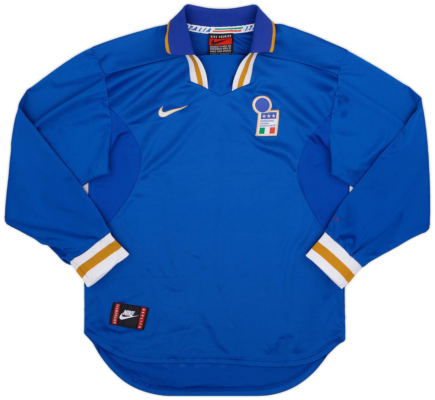 1996-97 Italy Home L/S Shirt - 8/10 - (L)