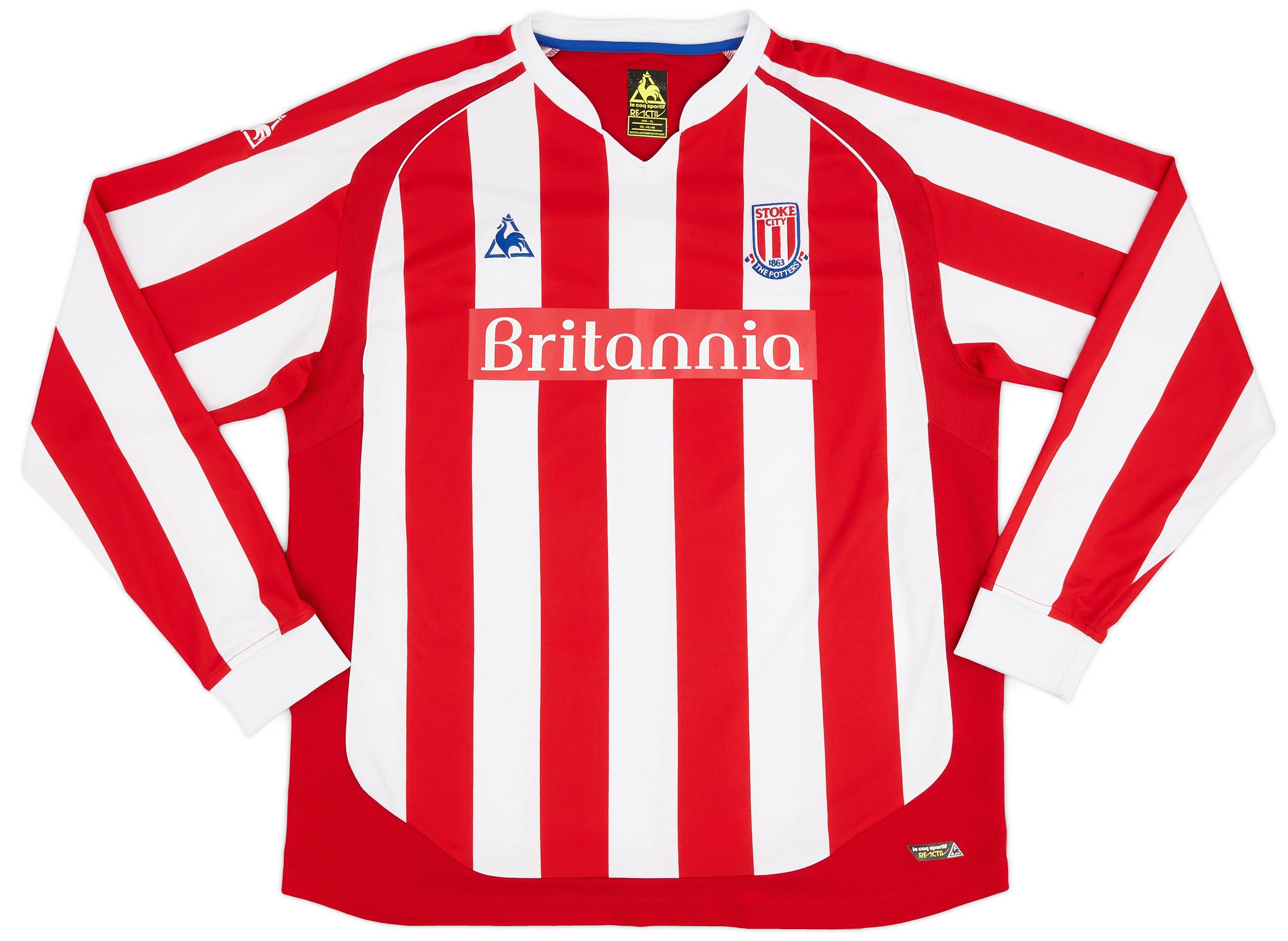 2009-10 Stoke City Home L/S Shirt - 8/10 - (XL)