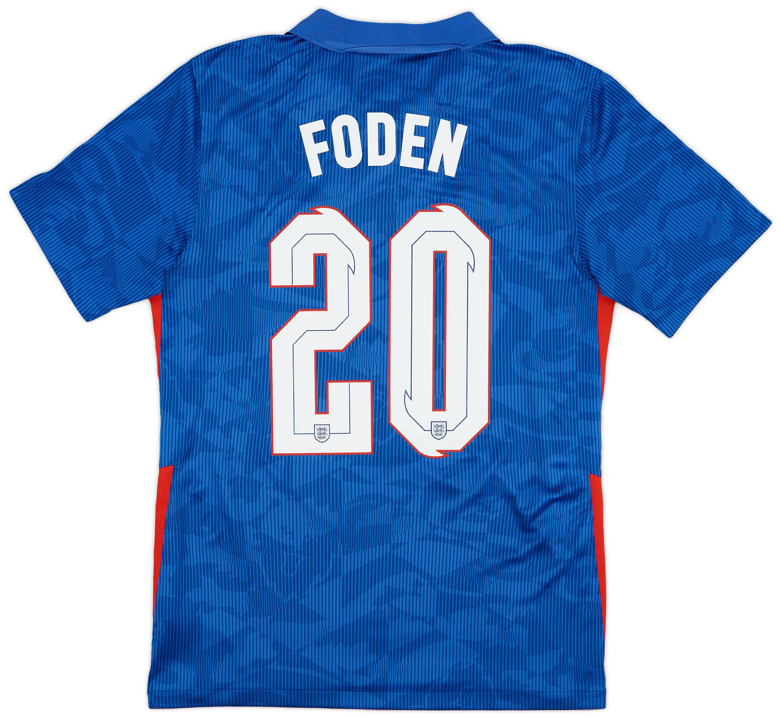 2020-21 England Away Shirt Foden #20 - 10/10 - (S)