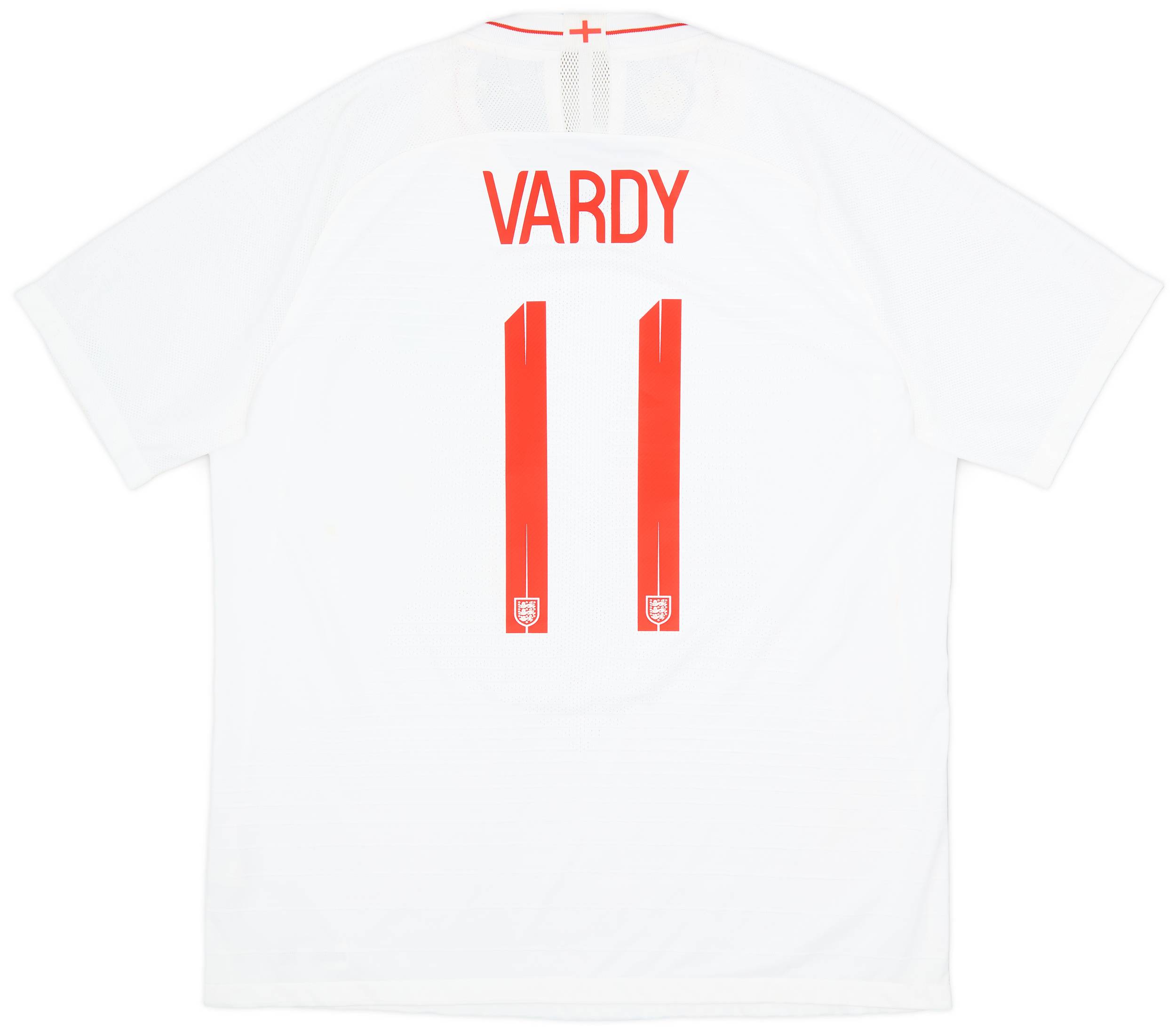 2018-19 England Authentic Home Shirt Vardy #11 - 9/10 - (XL)