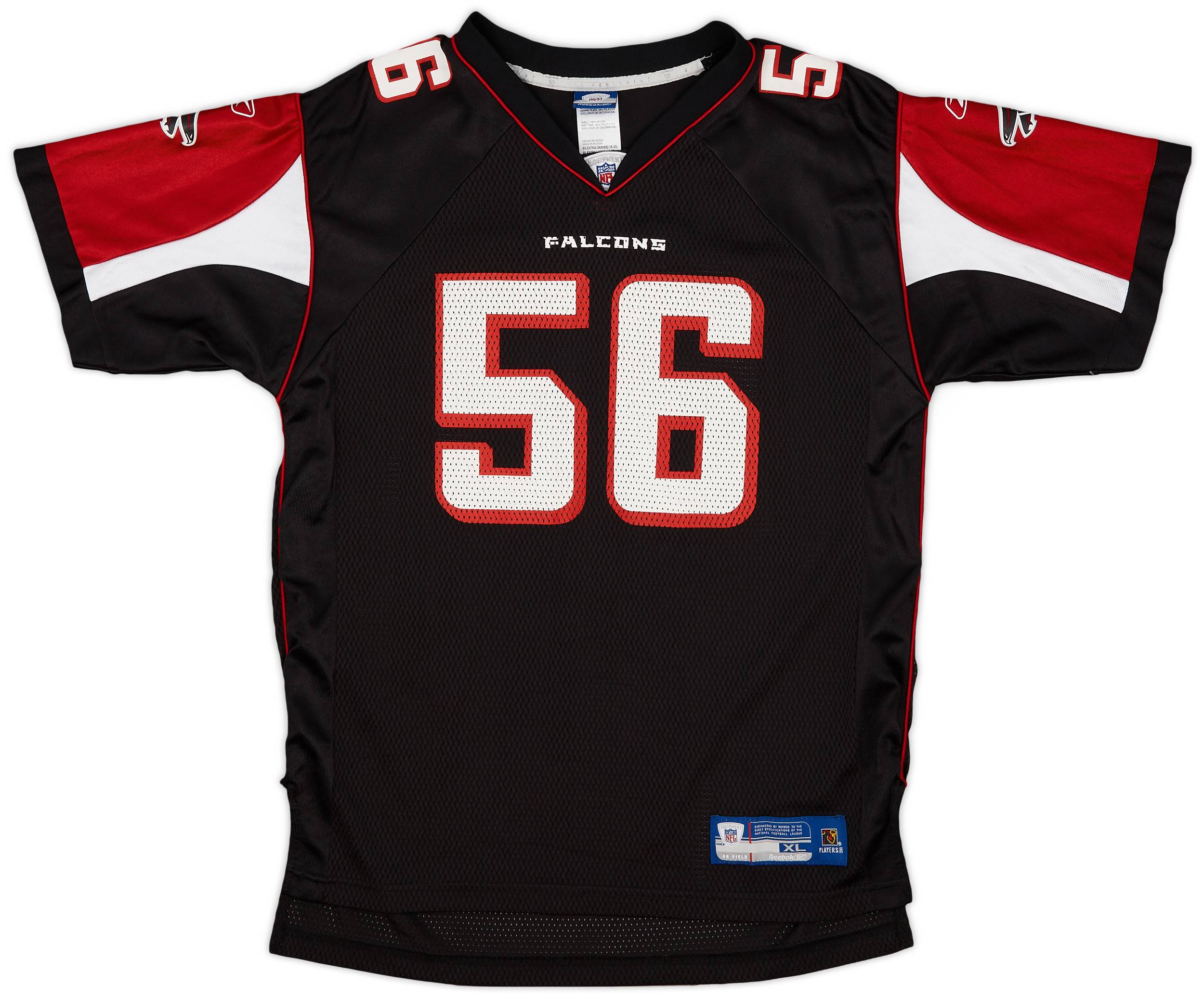 2005-06 Atlanta Falcons Brooking #56 Reebok On Field Alternate Jersey - 9/10 - (XL.Boys)