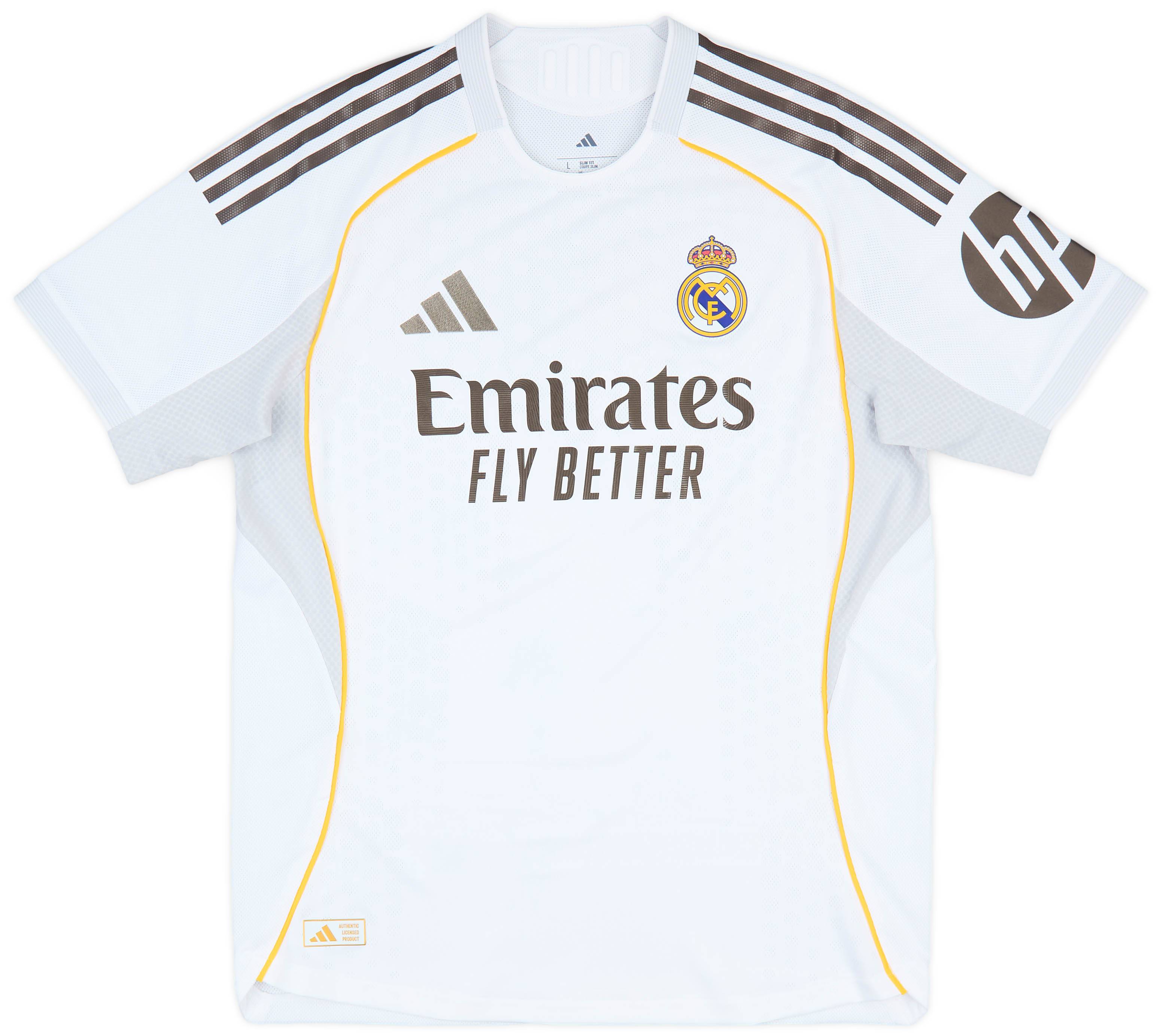 2025-26 Real Madrid Authentic Home Shirt Vini Jr. #7