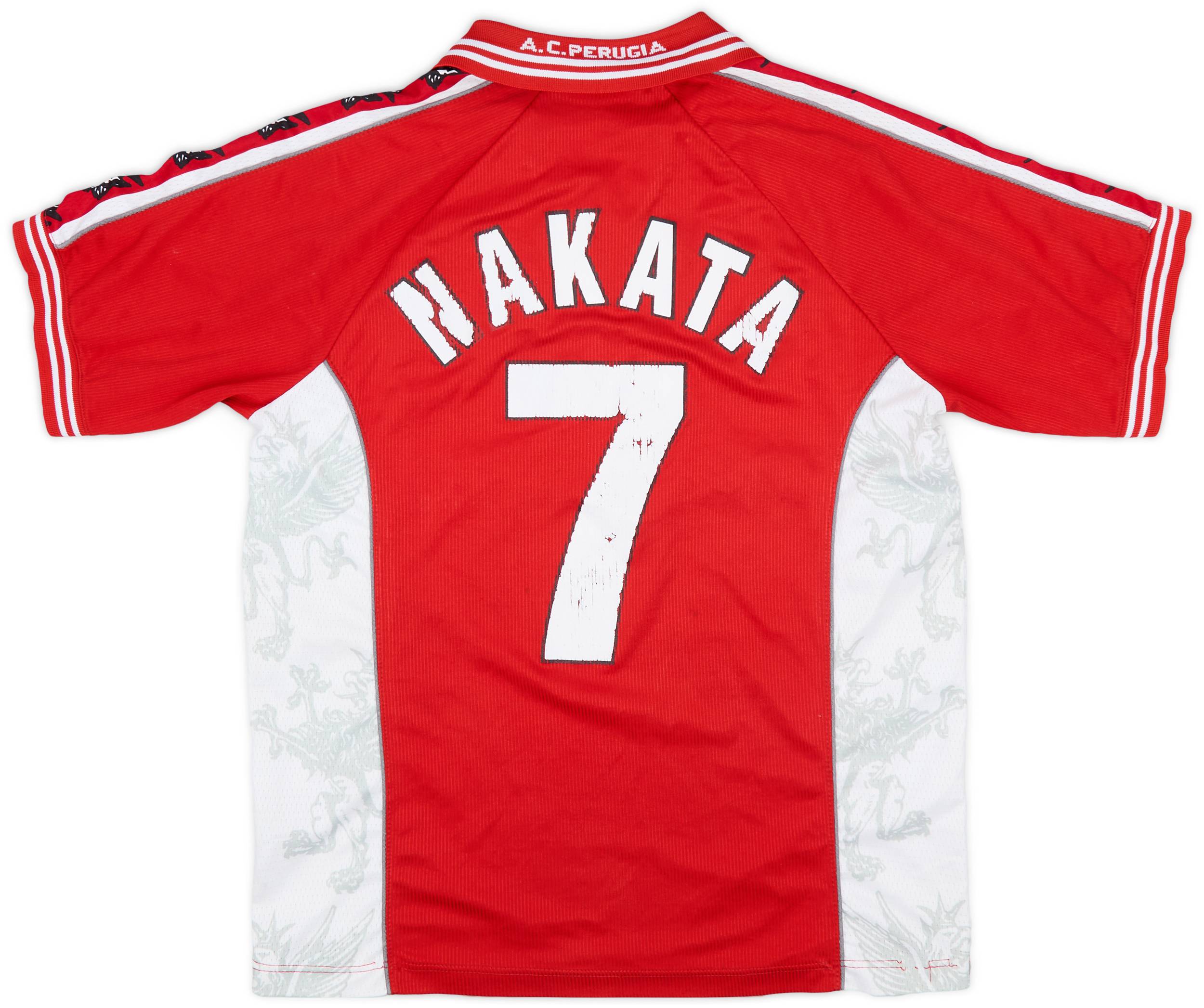 買い誠実 1999-00 Perugia (M) - 5/10 - #7 Nakata Shirt Home ウェア