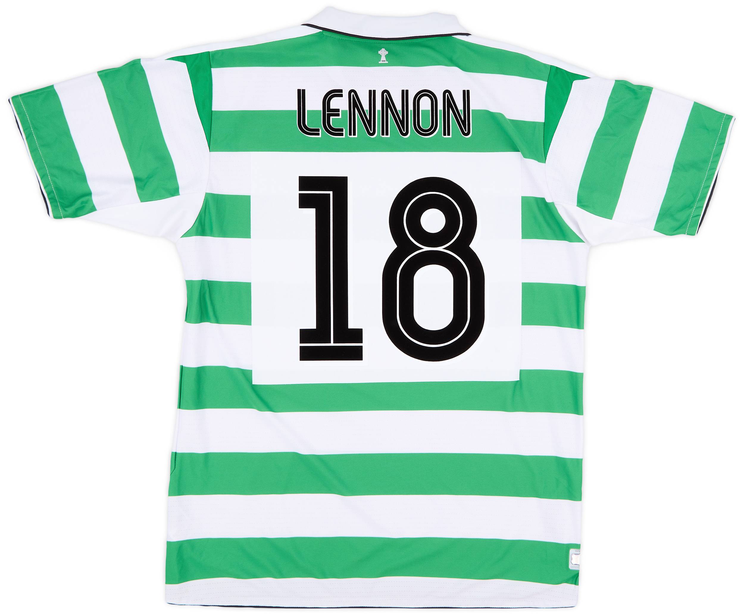2004-05 Celtic Home Shirt Lennon #18 - 9/10 - (L)