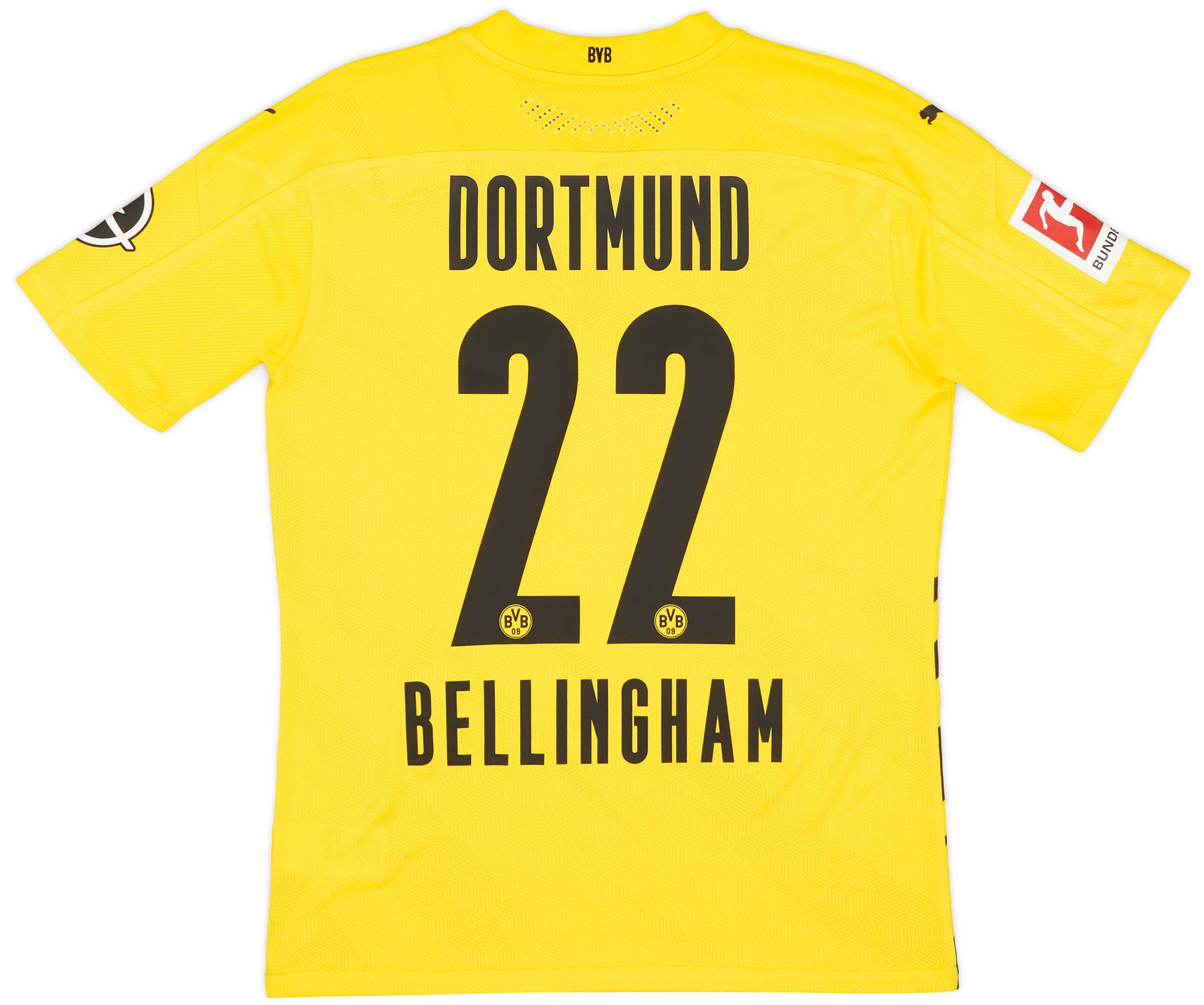 2020 21 Borussia Dortmund Player Issue Home Shirt Bellingham 22 S