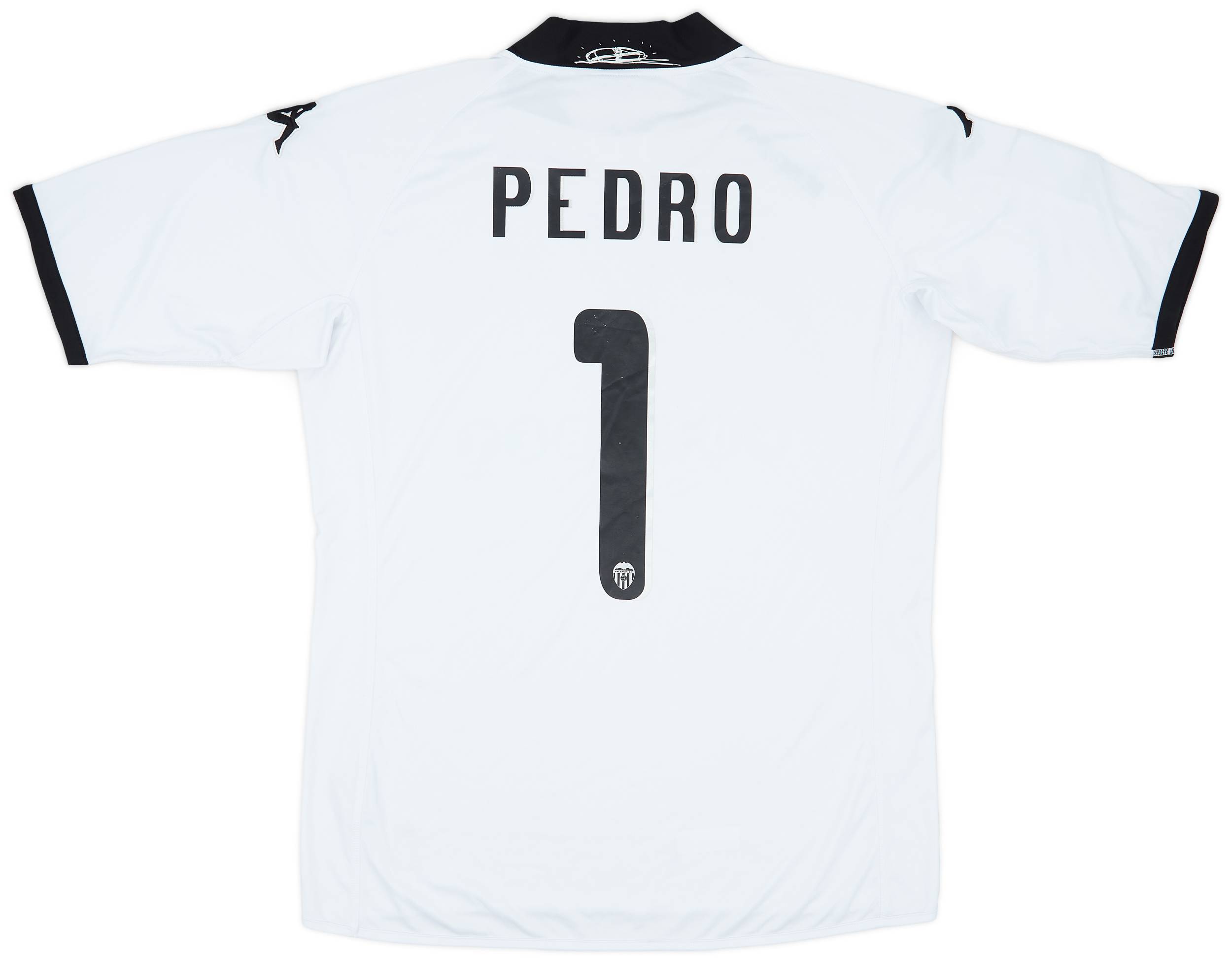 2009-10 Valencia 90th Anniversary Home Shirt Pedro #1 - 4/10 - (XL)