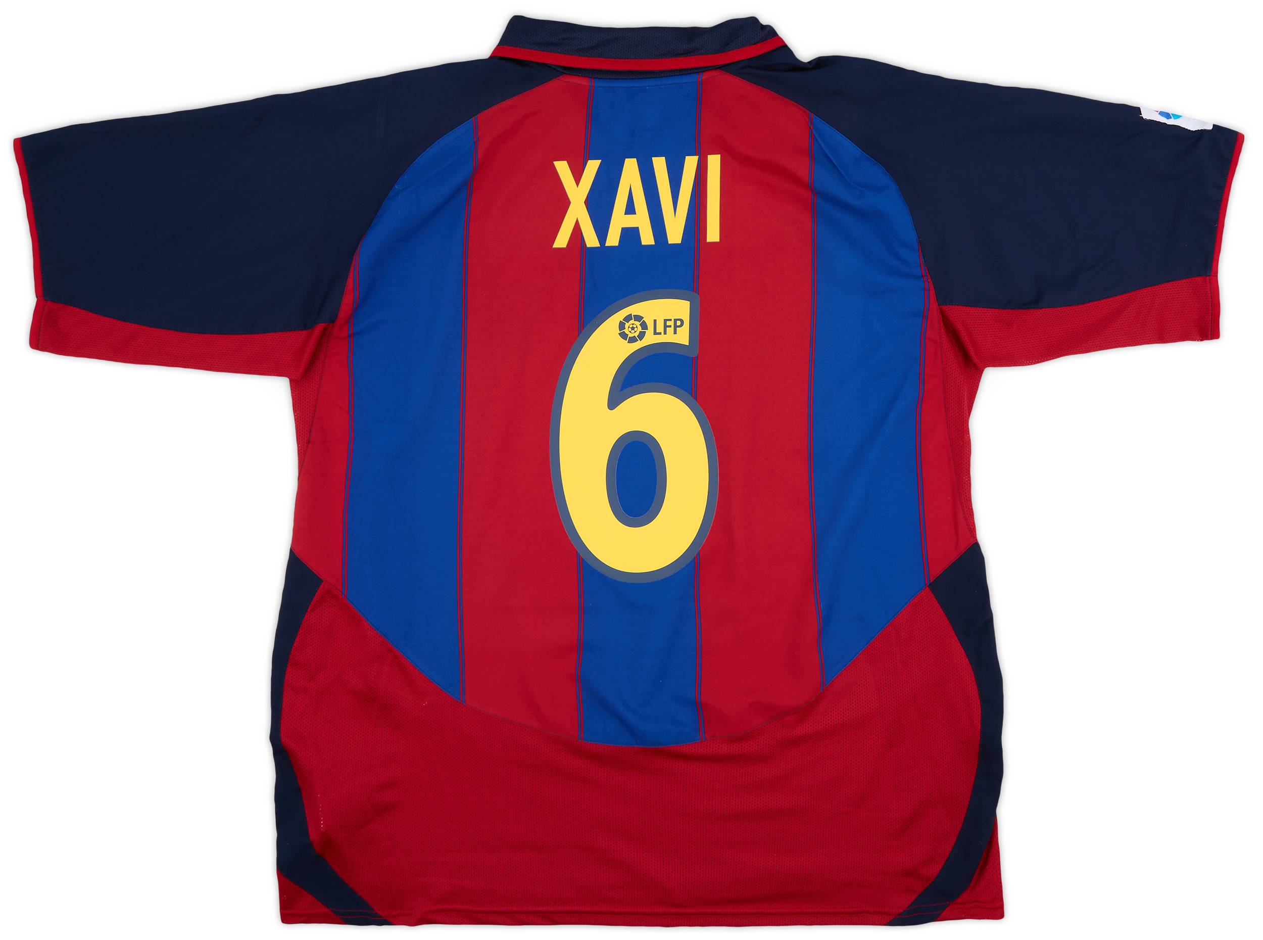 2003-04 Barcelona Home Shirt Xavi #6 - 8/10 - (XL)