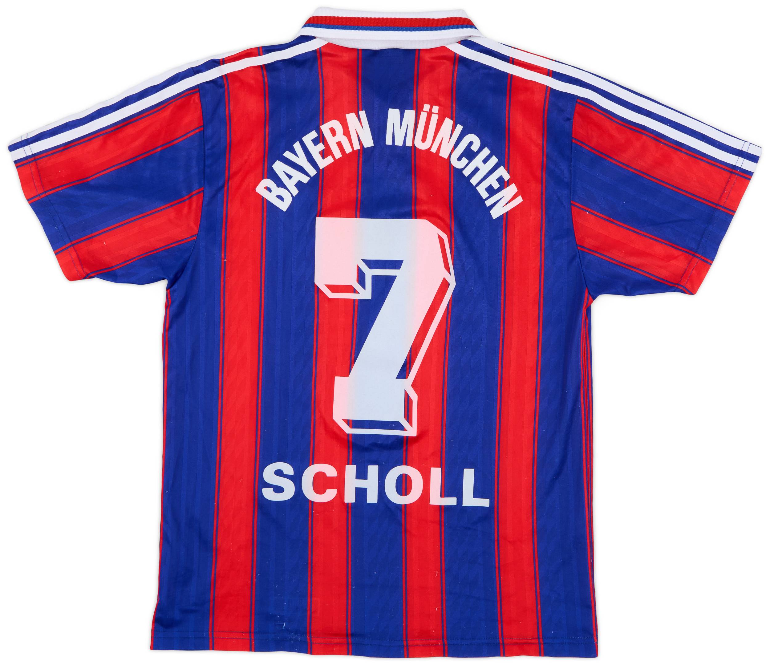 1995-97 Bayern Munich Home Shirt Scholl #7 - 7/10 - (S)