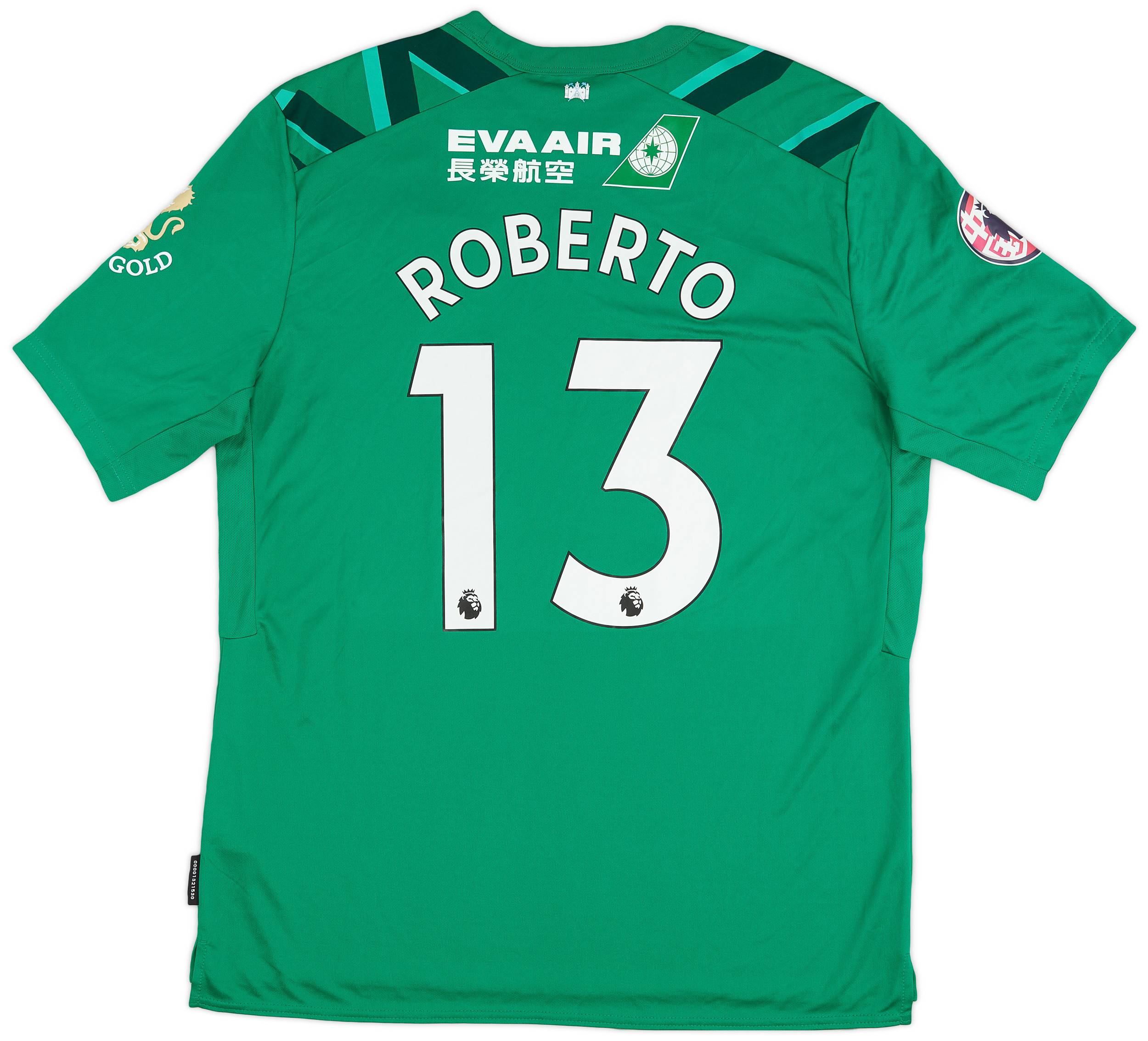 2019-20 West Ham Match Issue GK Shirt Roberto #13