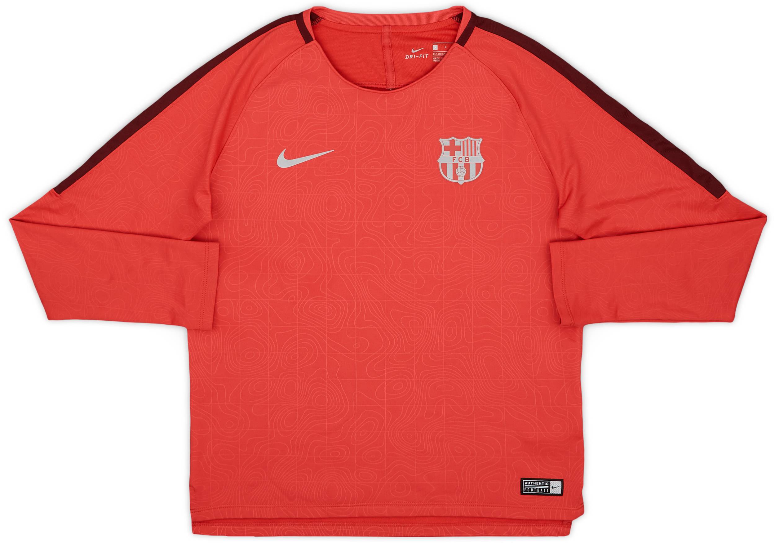 2018-19 Barcelona Nike Training L/S Shirt - 9/10 - (L.Boys)