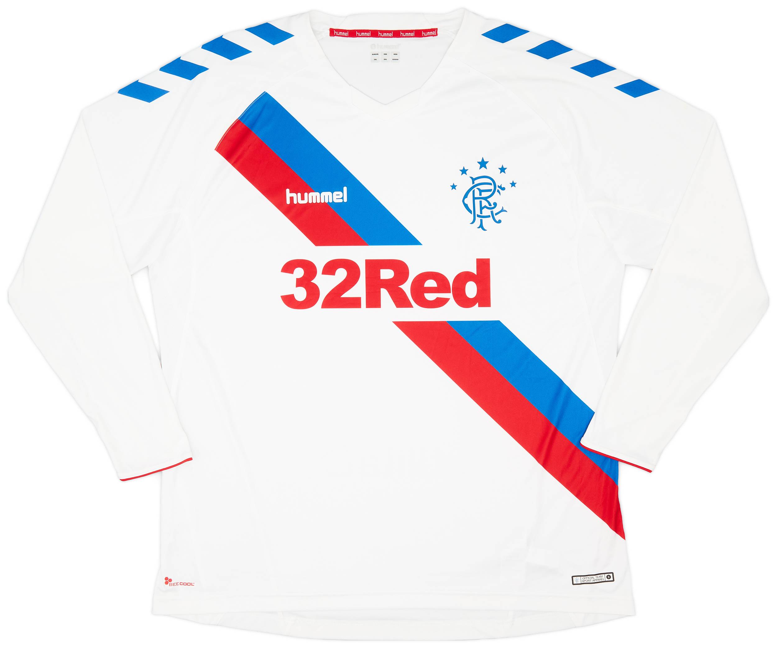2018-19 Rangers Away L/S Shirt - 9/10 - (3XL)