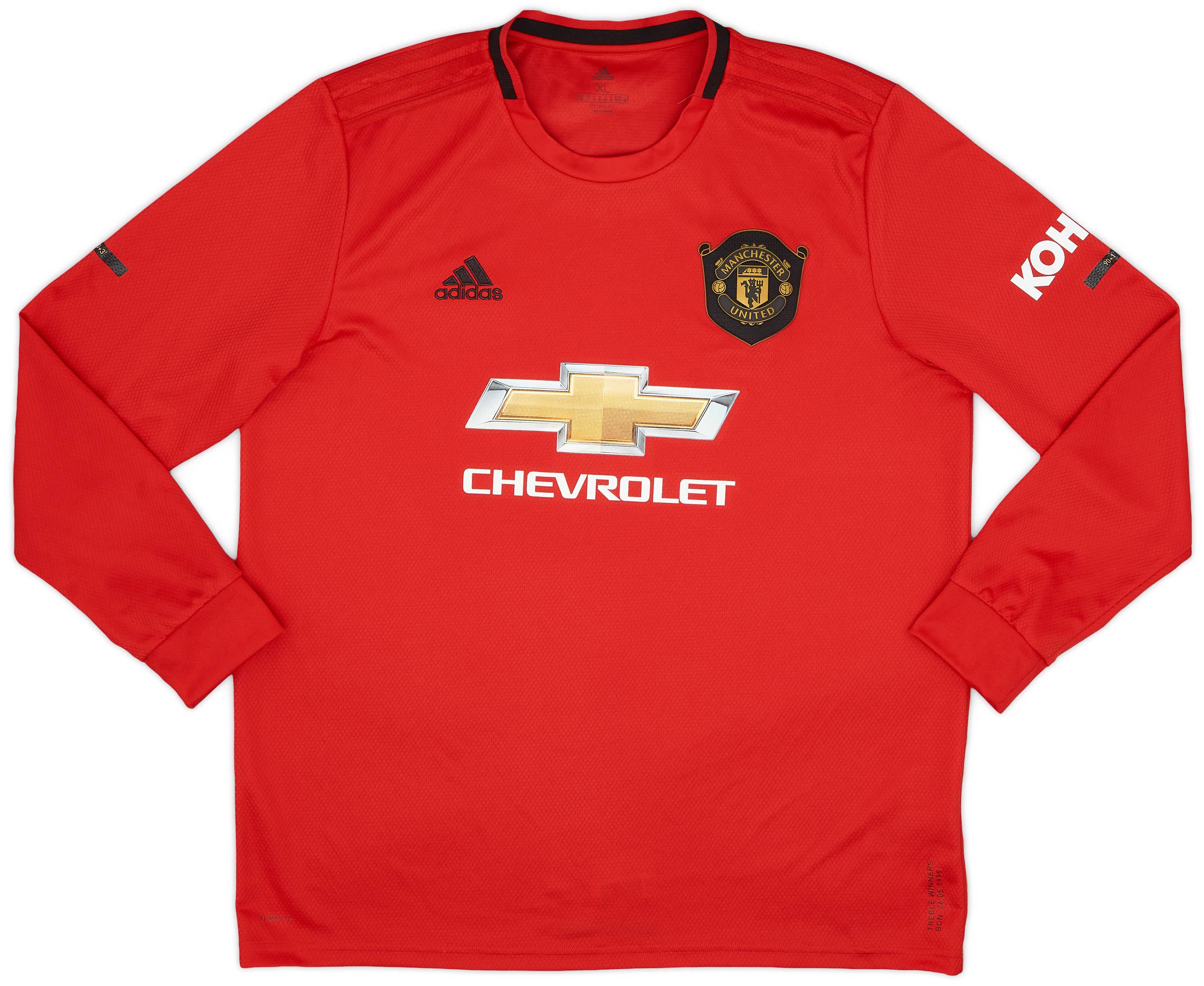2019-20 Manchester United Home L/S Shirt - 9/10 - (XL)