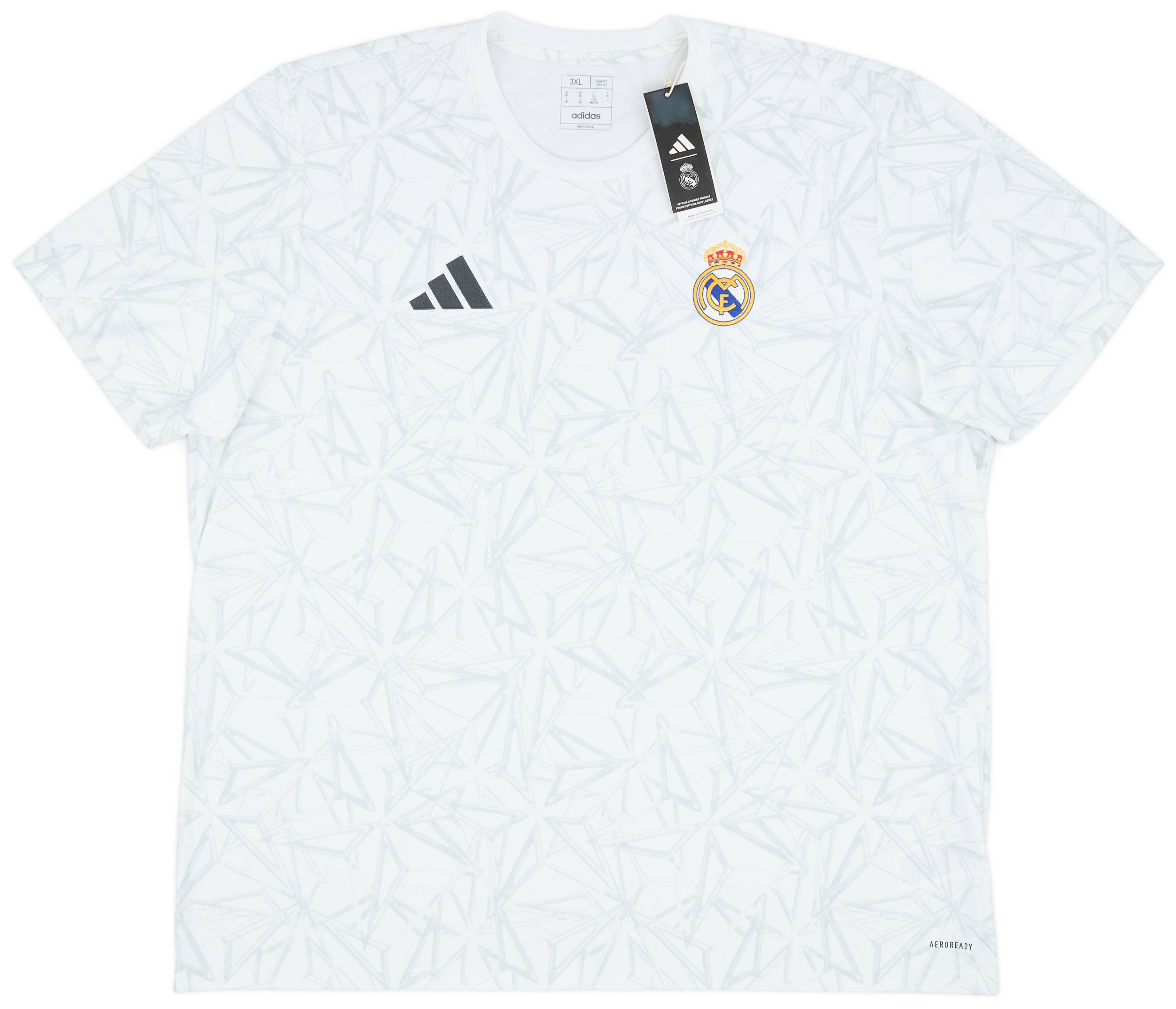 2024-25 Real Madrid adidas Pre-Match Shirt