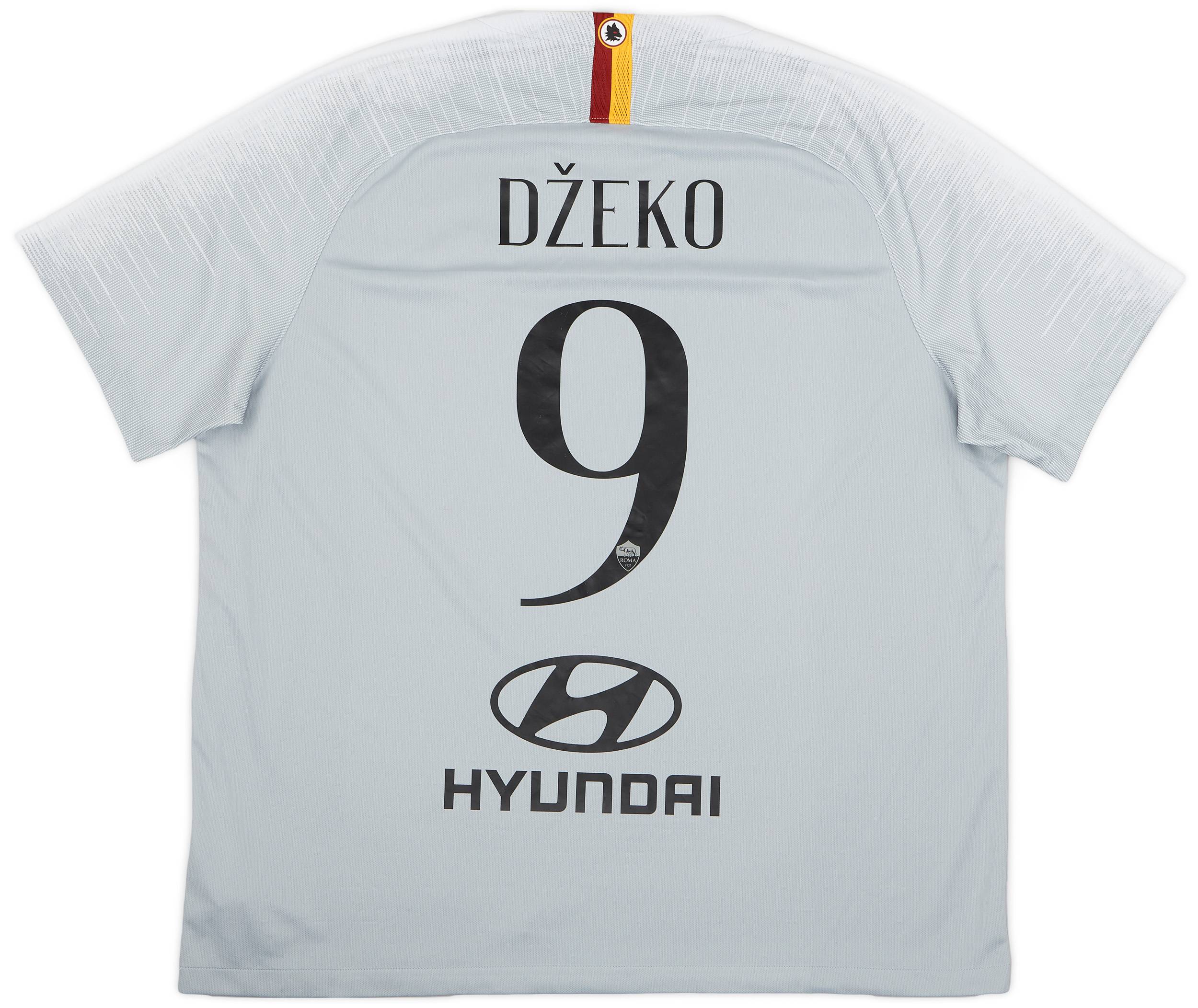 2018-19 Roma Away Shirt Dzeko #9 - 8/10 - (XXL)