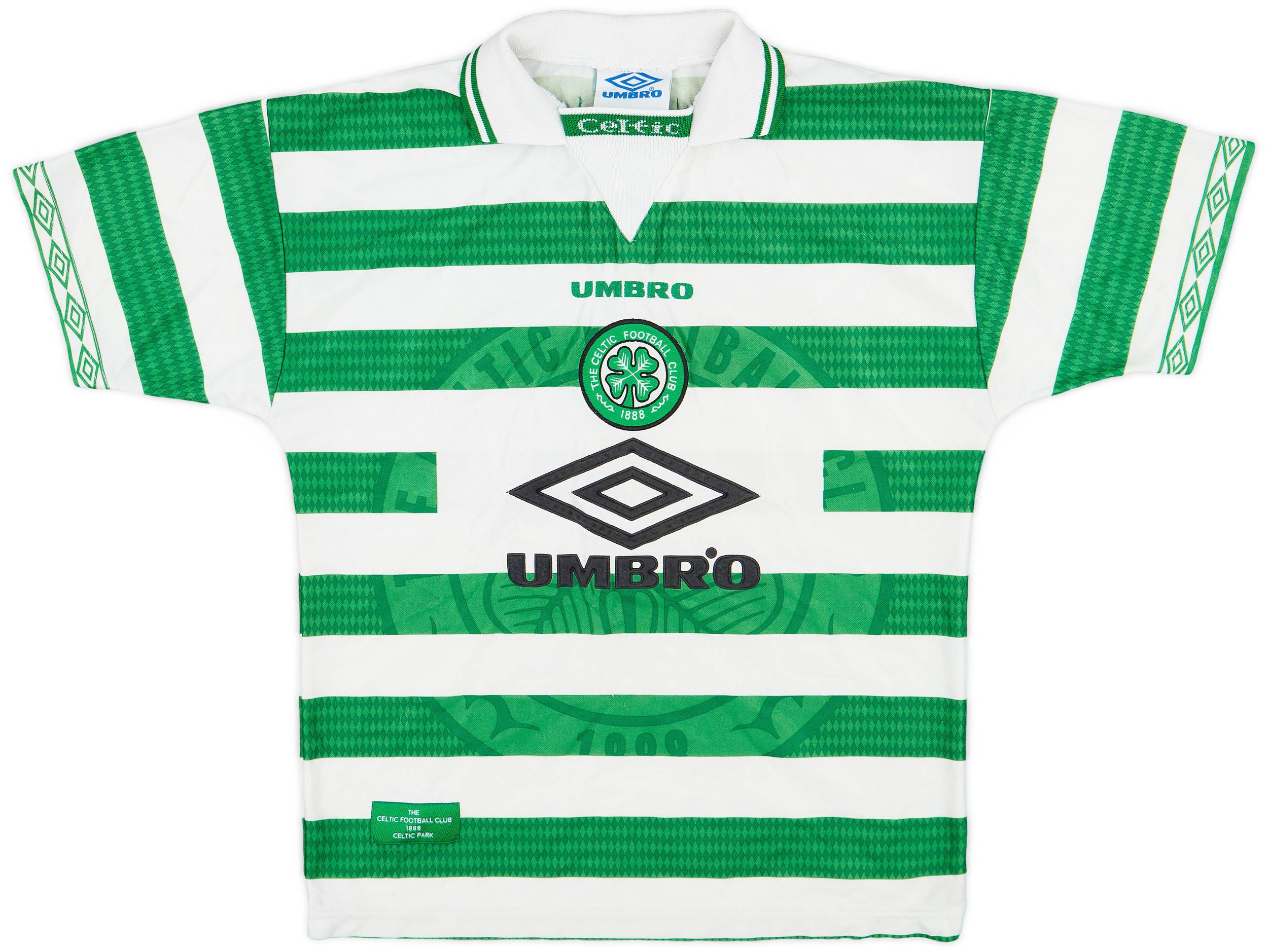 1997-99 Celtic Home Shirt - 8/10 - (L.Boys)