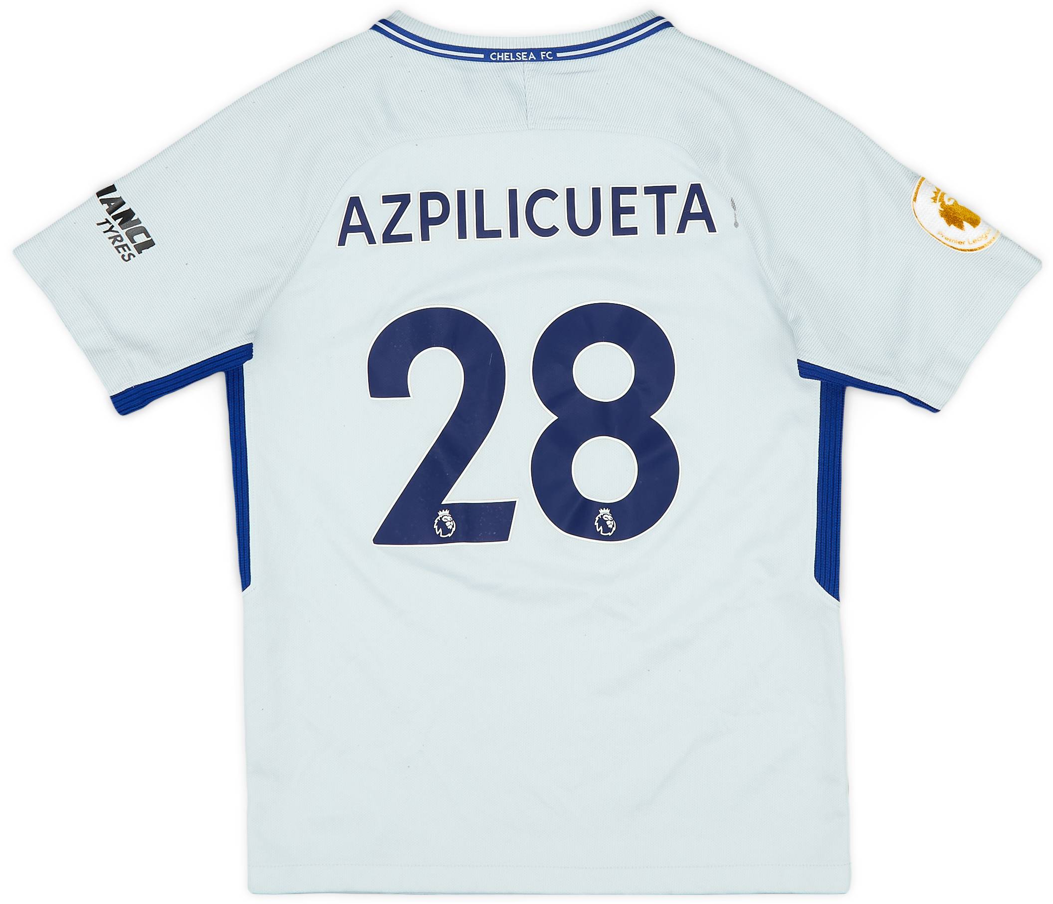 2017-18 Chelsea Away Shirt Azpilicueta #28 - 3/10 - (L.Boys)