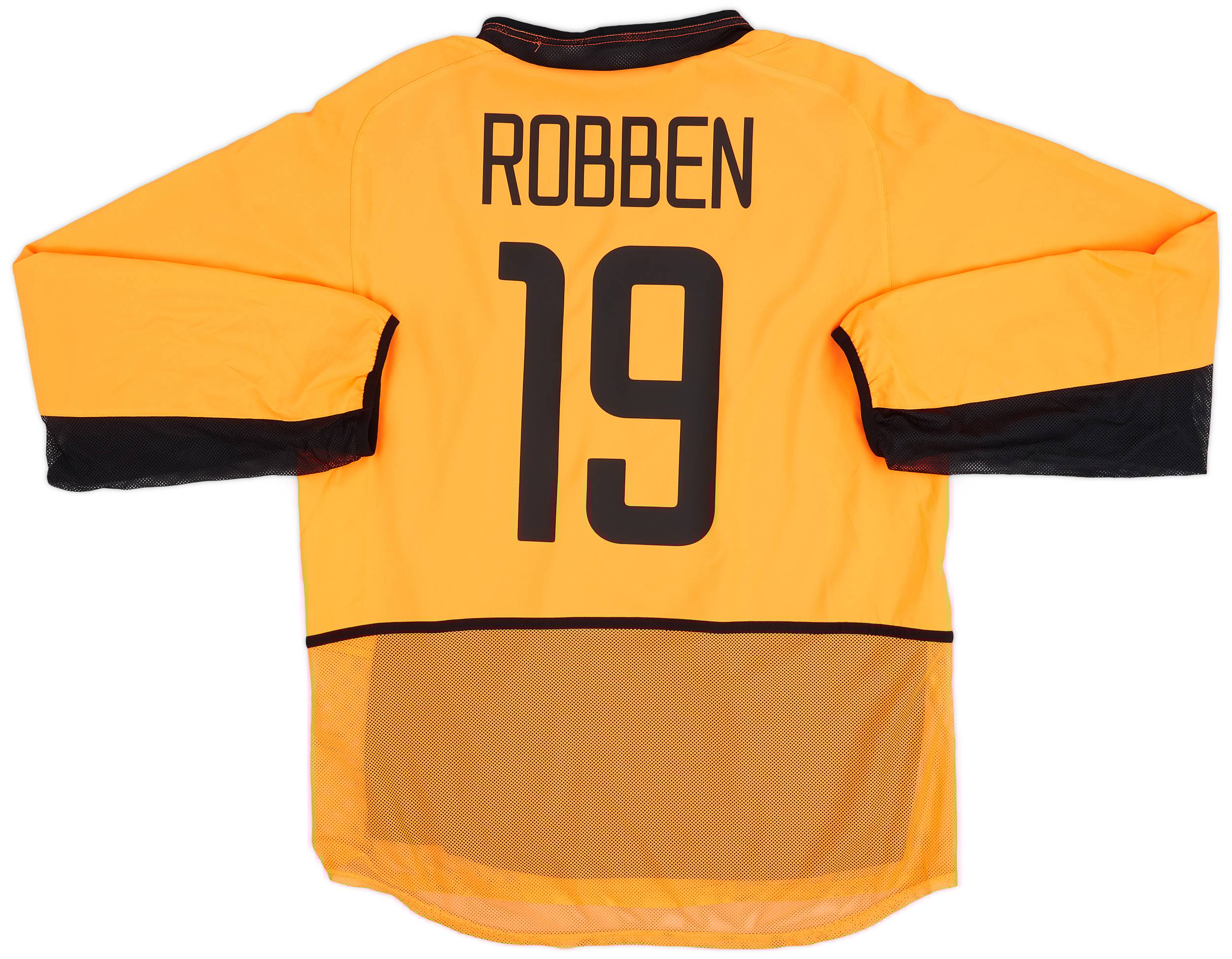 2002-04 Netherlands Authentic Home L/S Shirt Robben #19 - 9/10 - (L)
