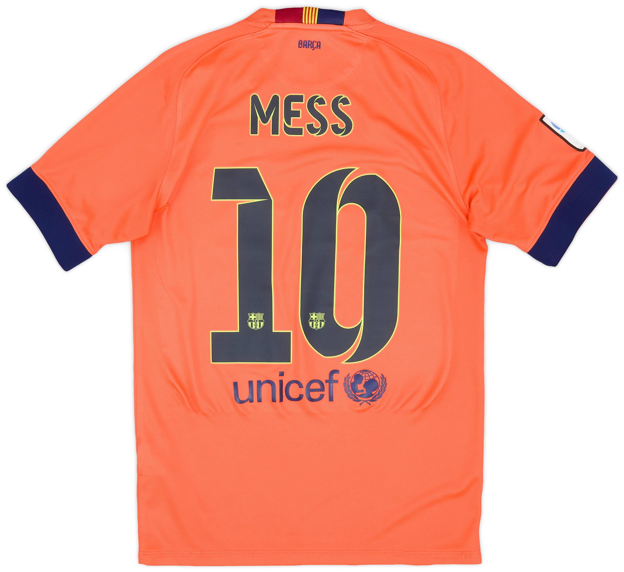2014-15 Barcelona Away Shirt Messi #10 - 9/10 - (S)