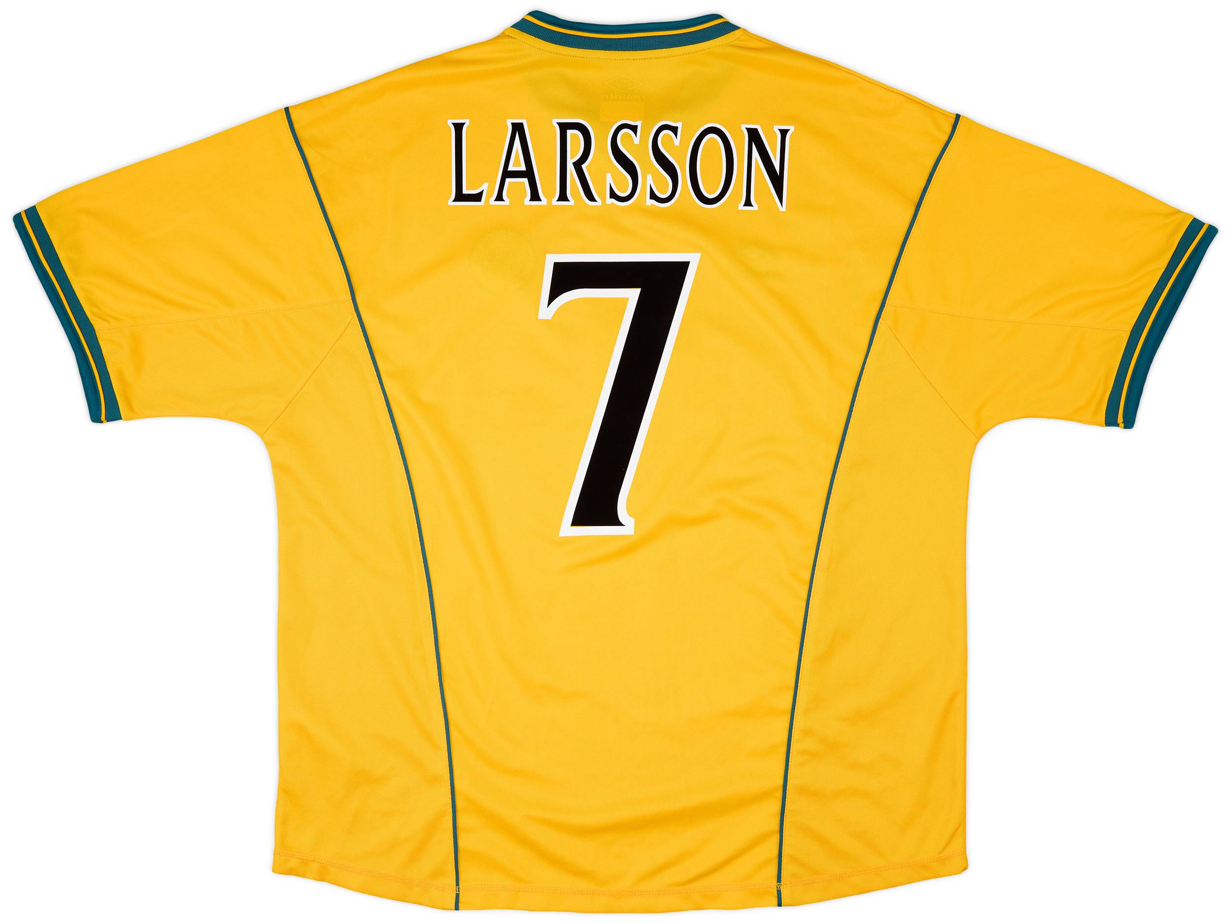 2000-02 Celtic Away Shirt Larsson #7 - 8/10 - (XXL)